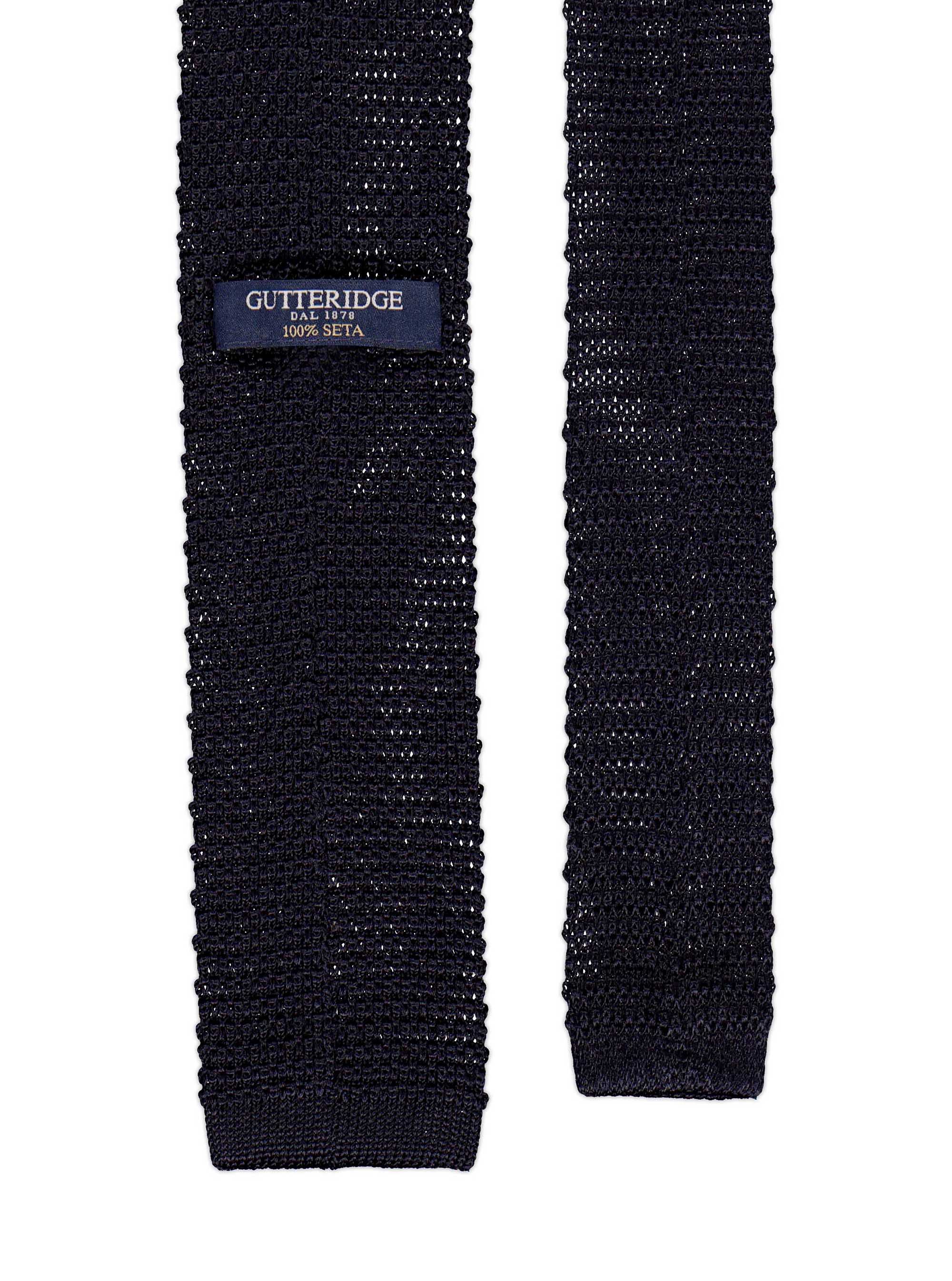 Cravatta a maglia con pois, NAVY BLUE