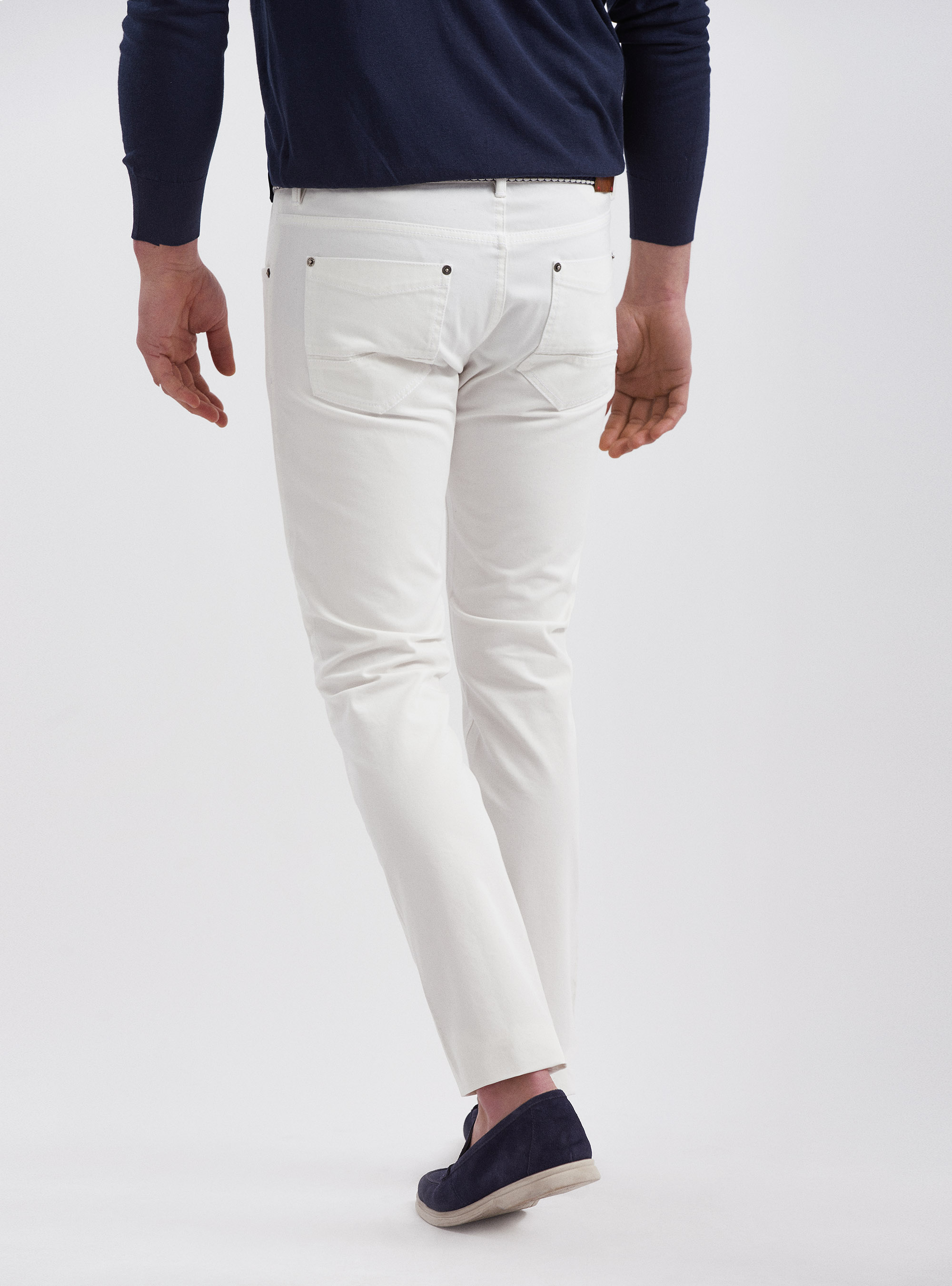 Jeans slim fit colorati, BIANCO