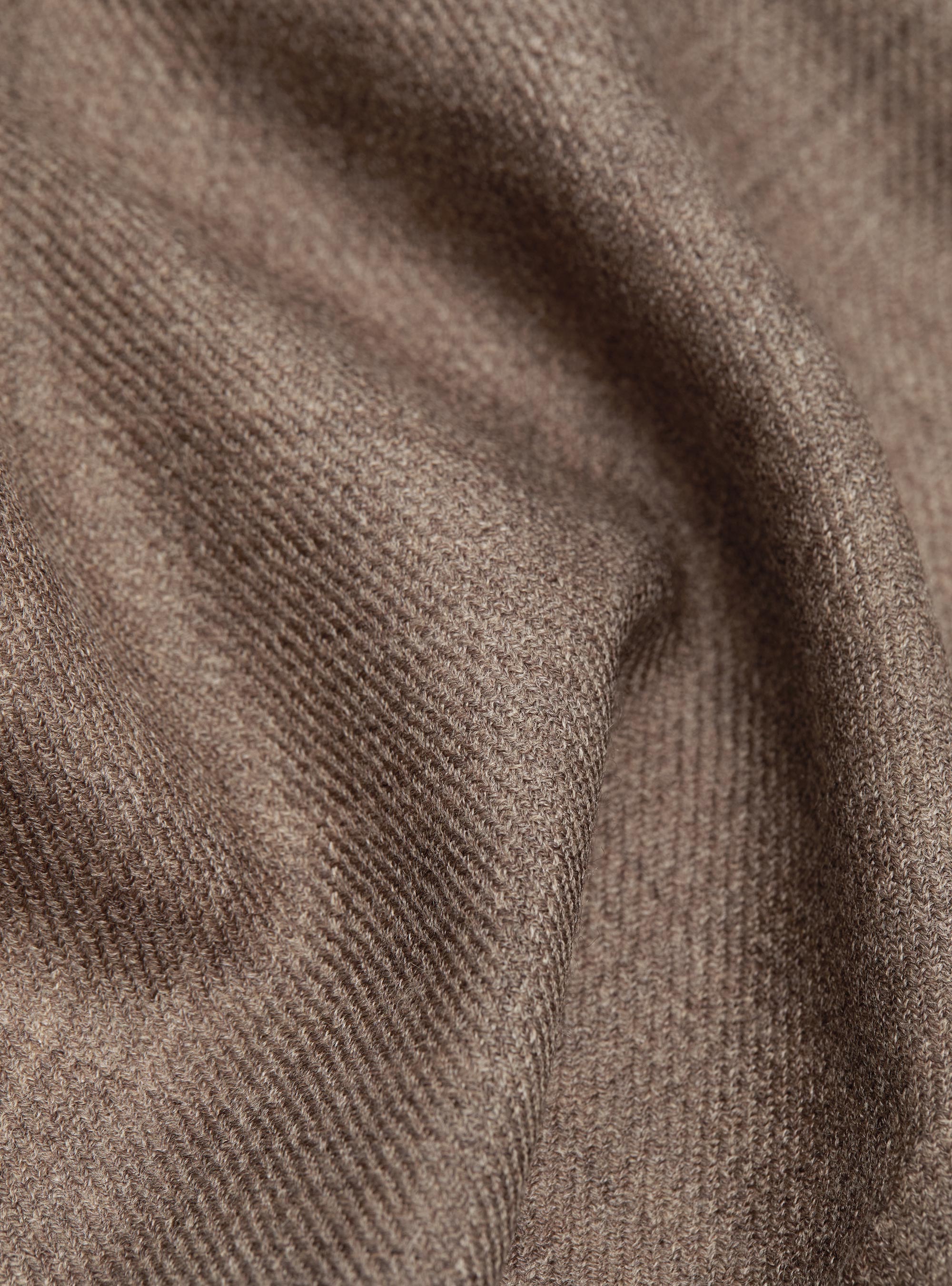 Sciarpa in lana con ricamo, FANGO