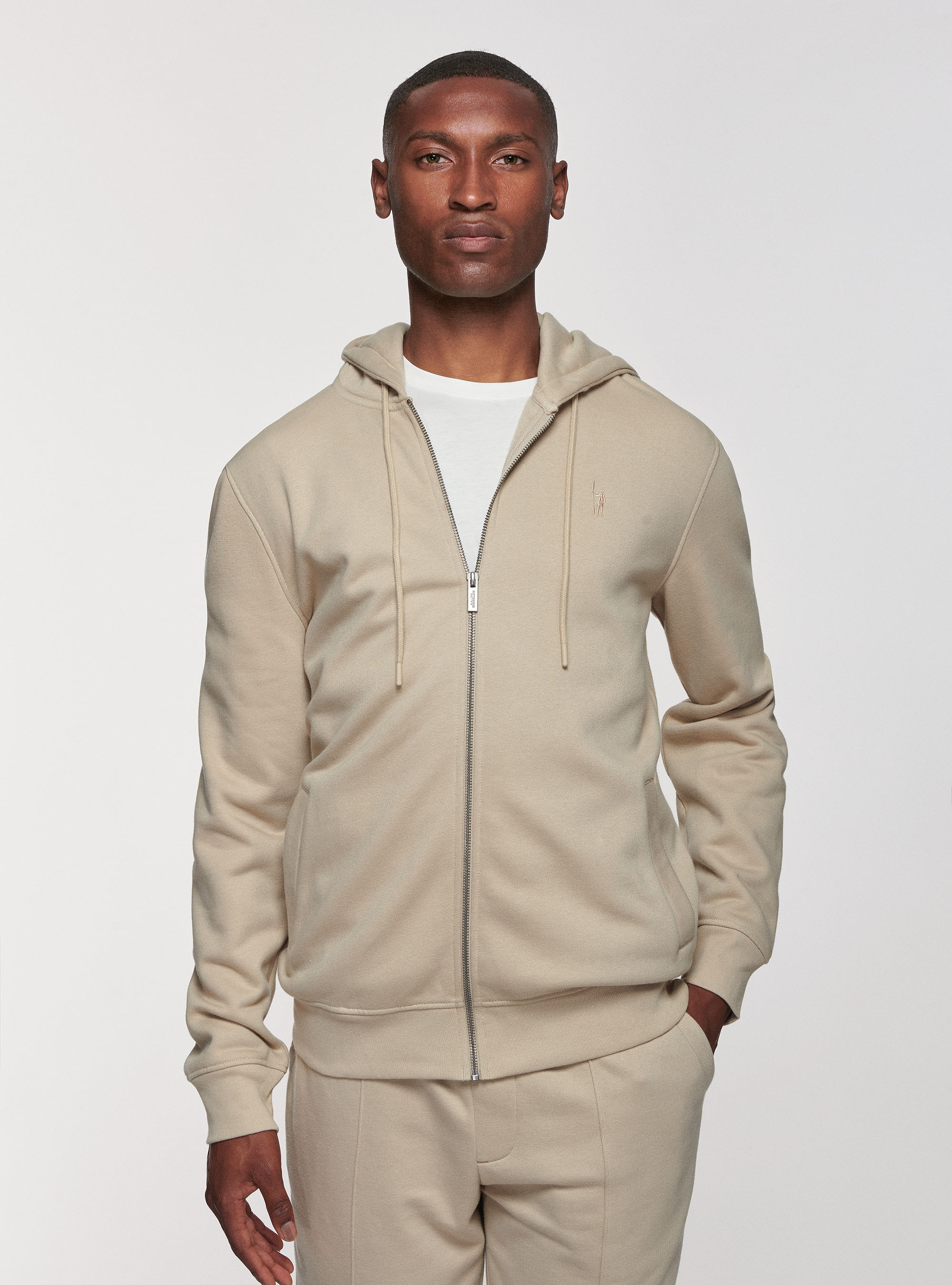 Hooded sweatshirt cardigan discount