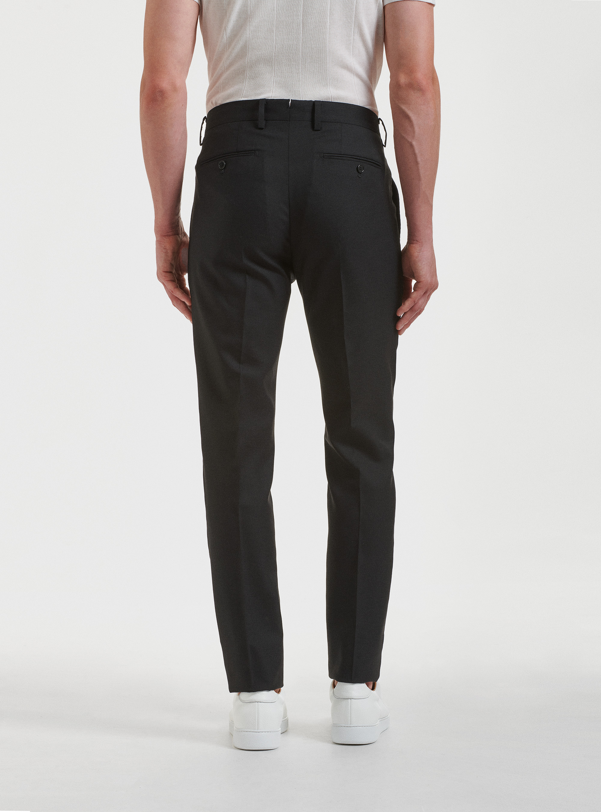 Pantaloni per abito in pura lana Vitale Barberis Canonico, NERO