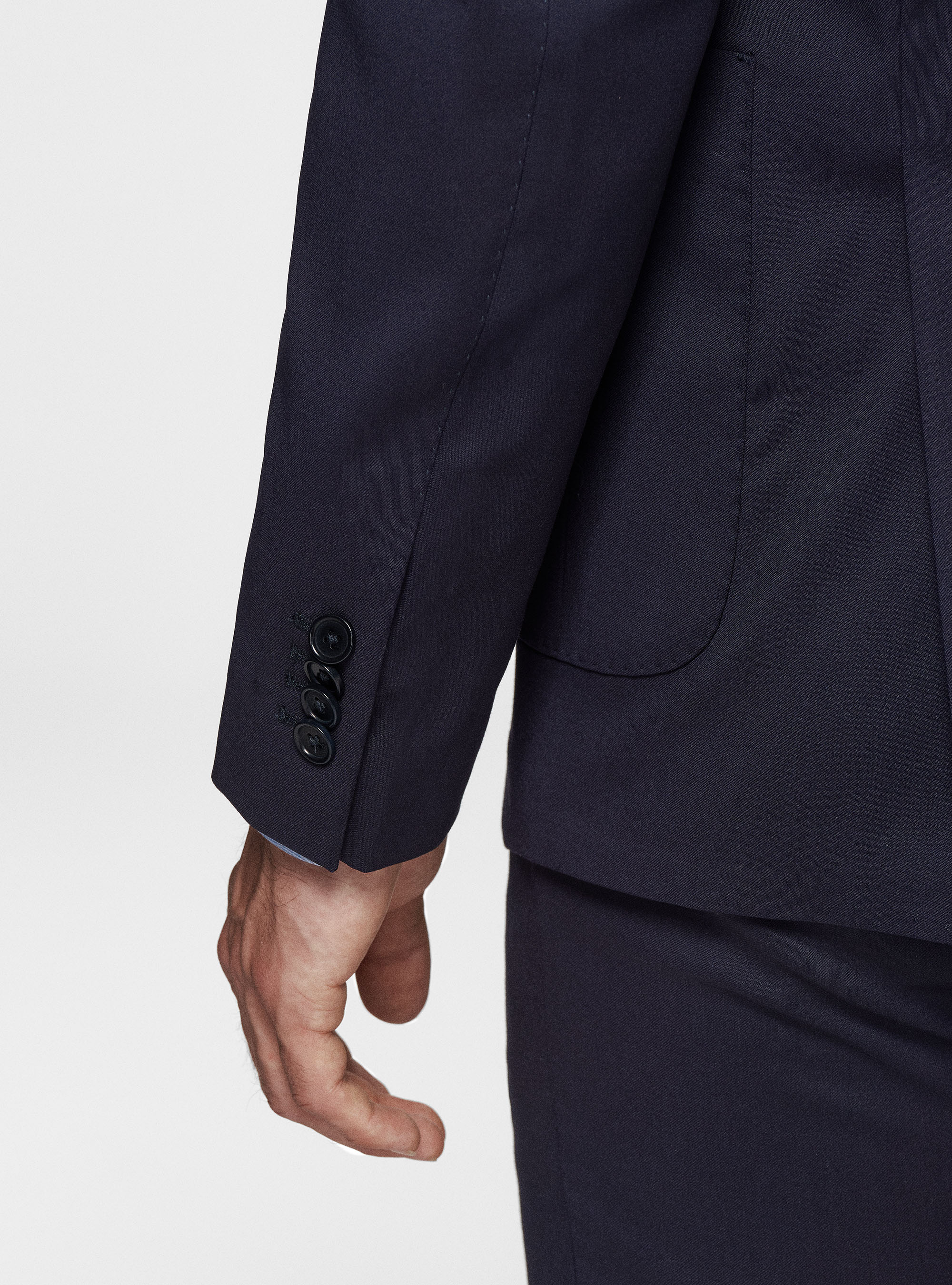 Giacca in pura lana, BLU NAVY