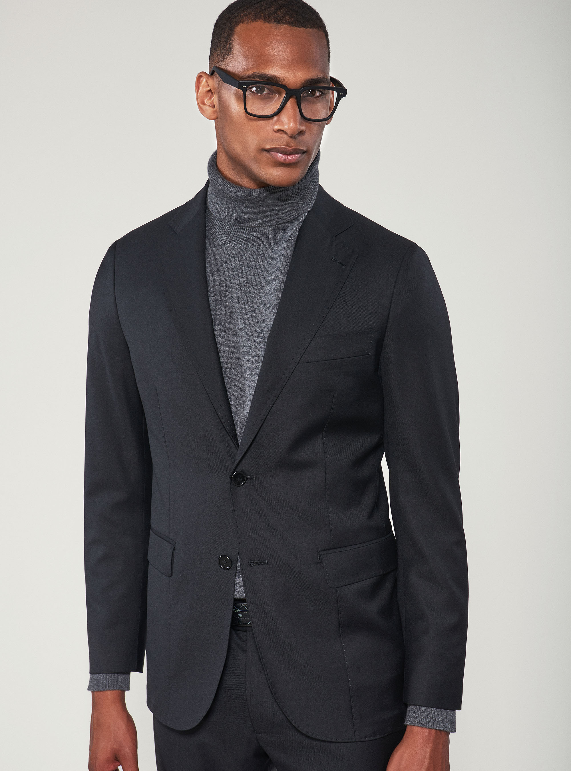 S110's Pure Wool Suit blazer, BLACK