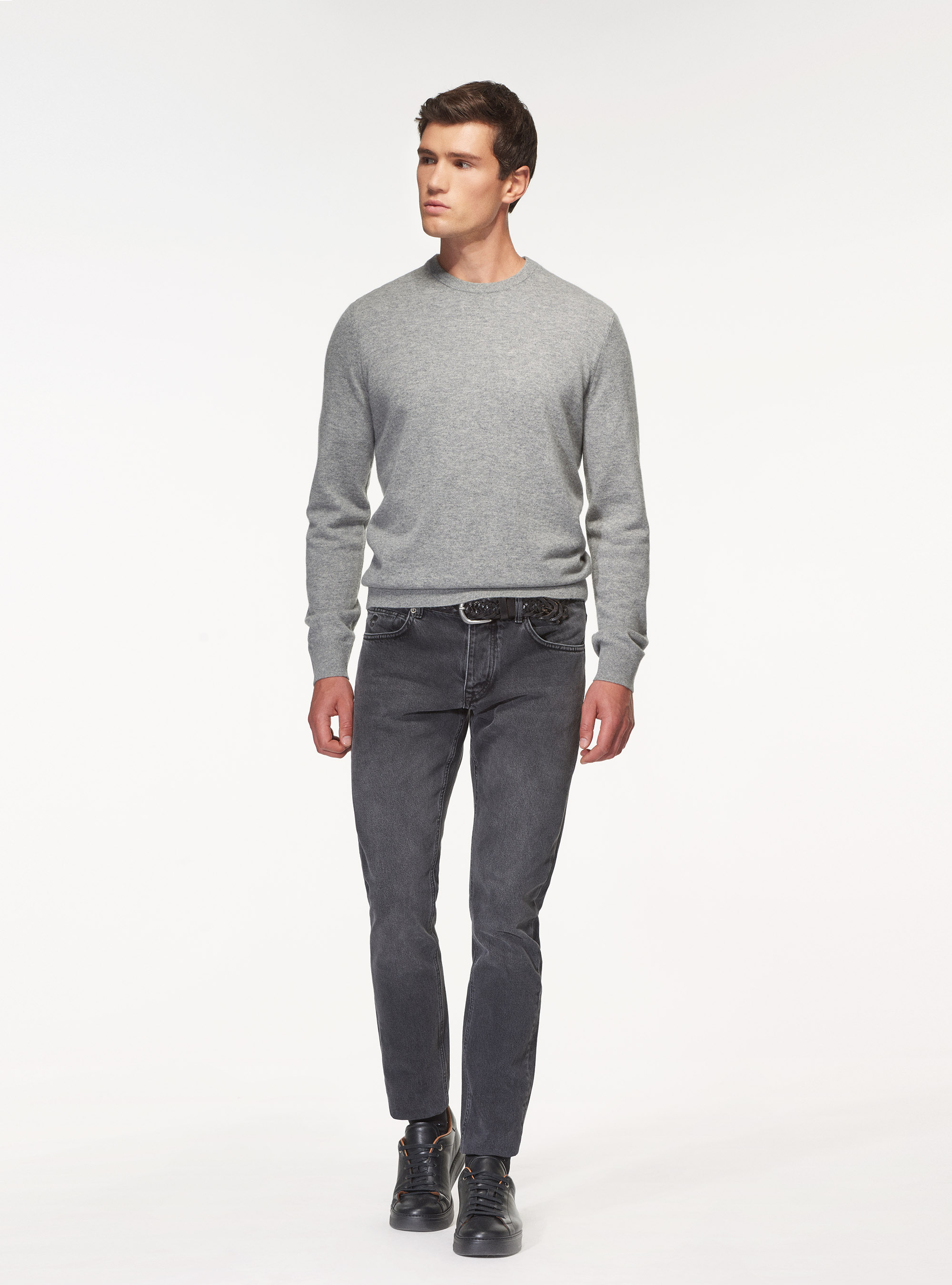 Jeans regular fit grigio scuro, ASFALTO