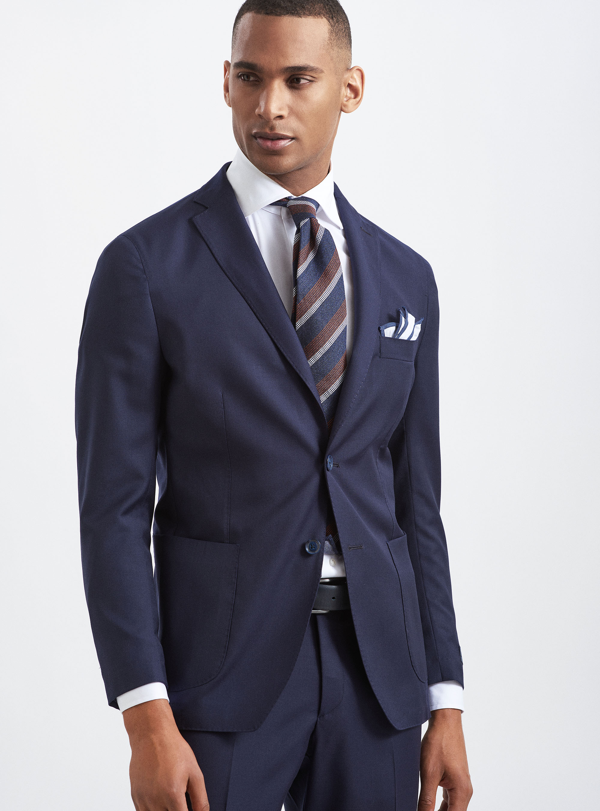 Gutteridge - Giacca per abito in lana superfine merino 110's, Unisex, Basalto, Taglia: 52