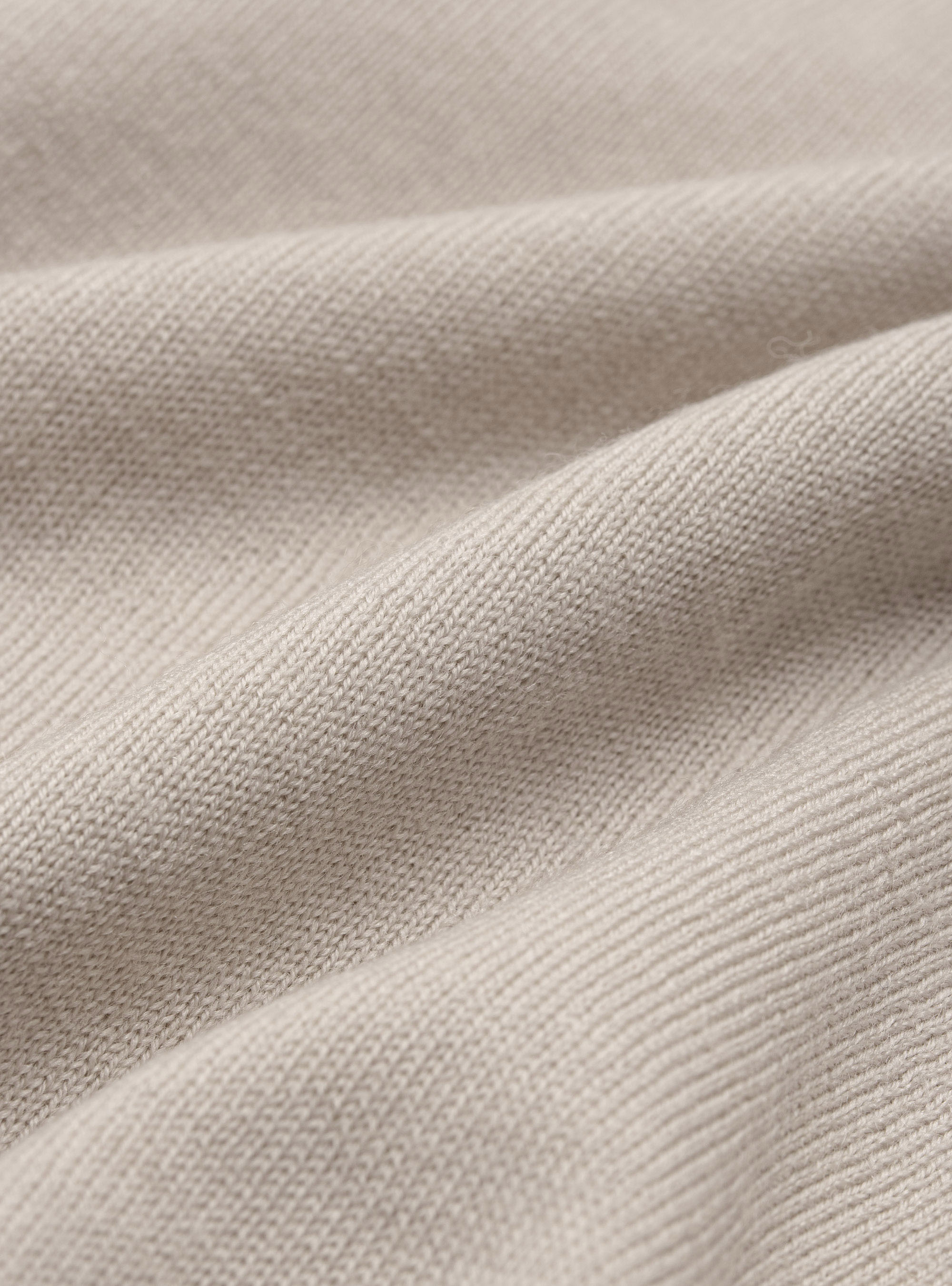 Pure merino wool sweater, ECRU