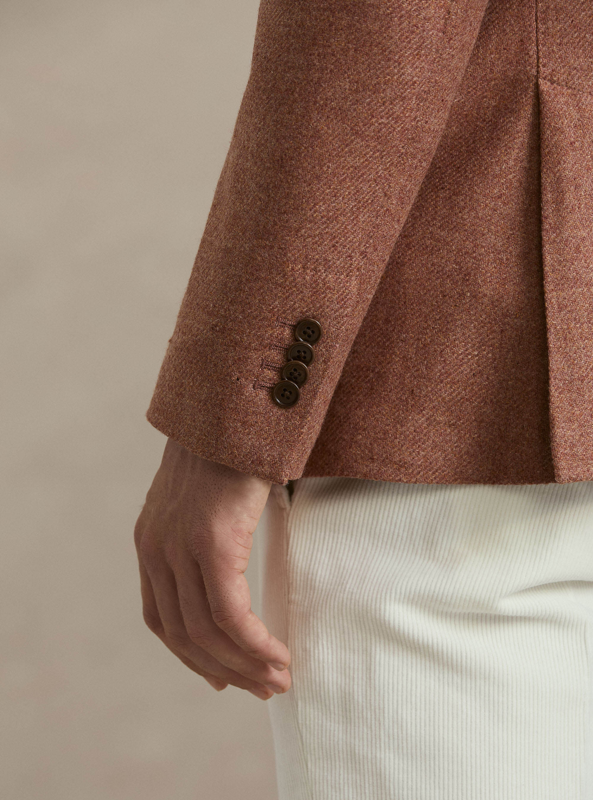 Veste en laine et cachemire Lanificio di Pray, 0441C ROSA SCURO