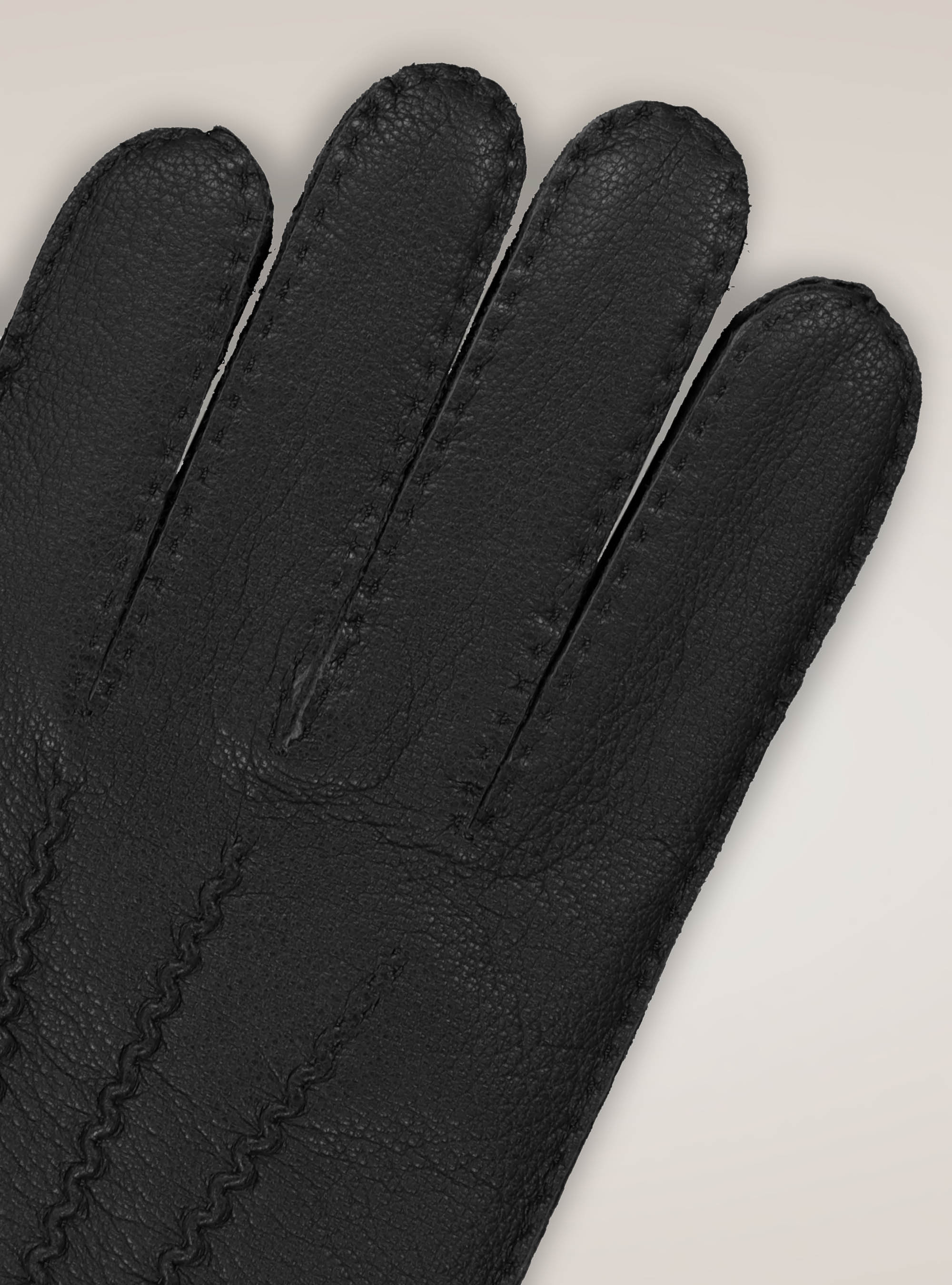 Guanti 100% pelle, NERO