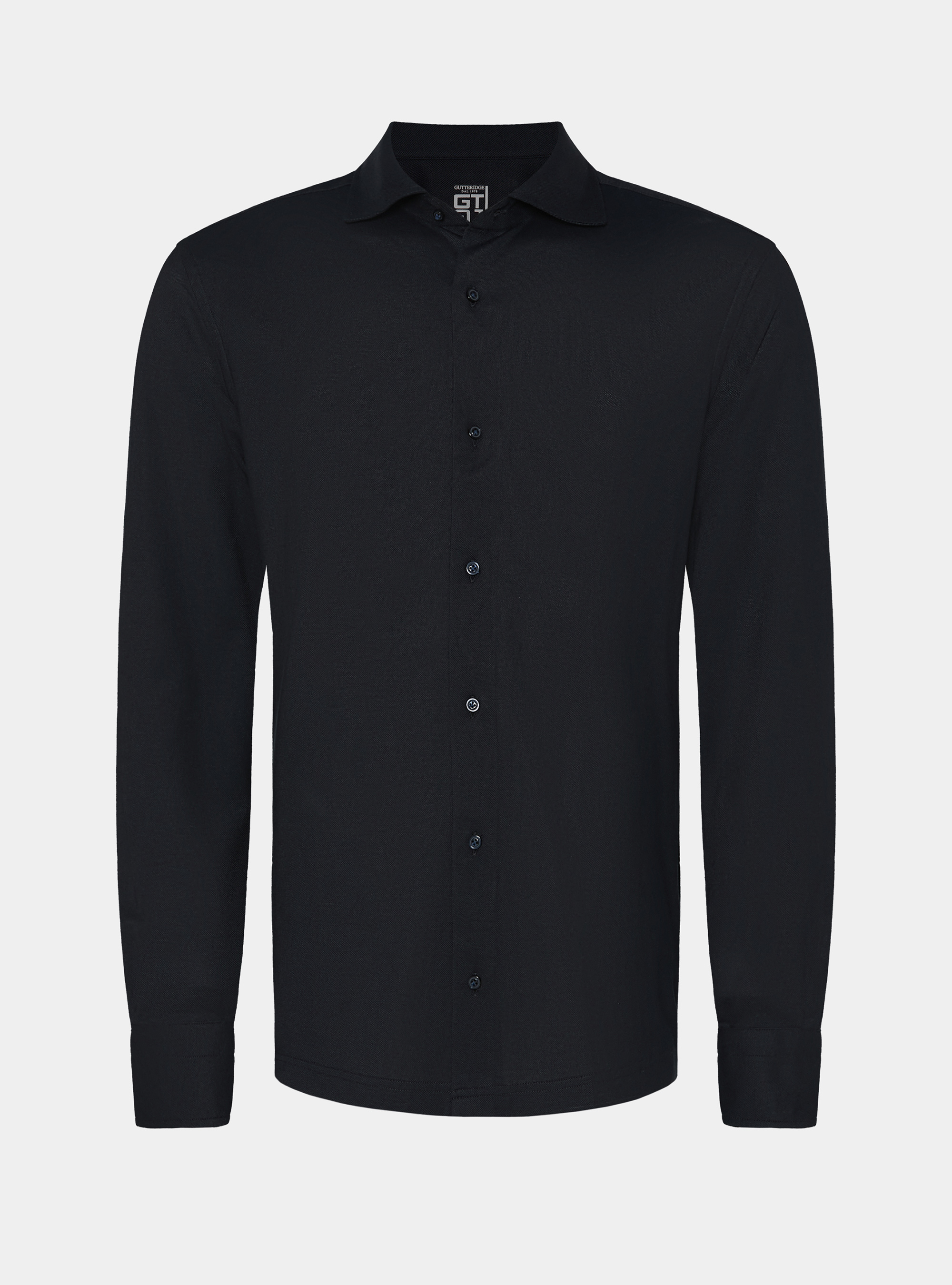 Camicia a polo GT01 in misto cotone piquet, BLU NAVY