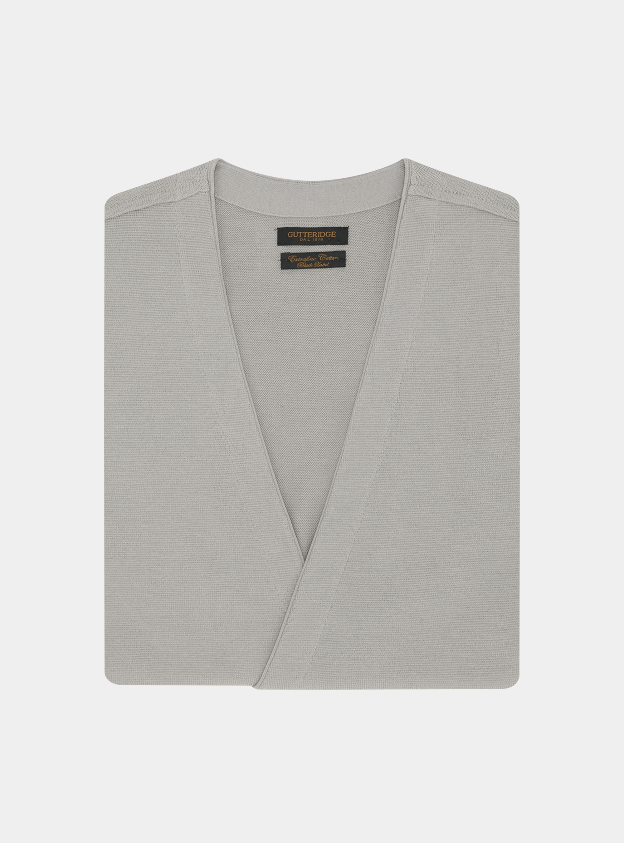 Gilet doppiopetto in maglia di cotone, PERLA 0178C