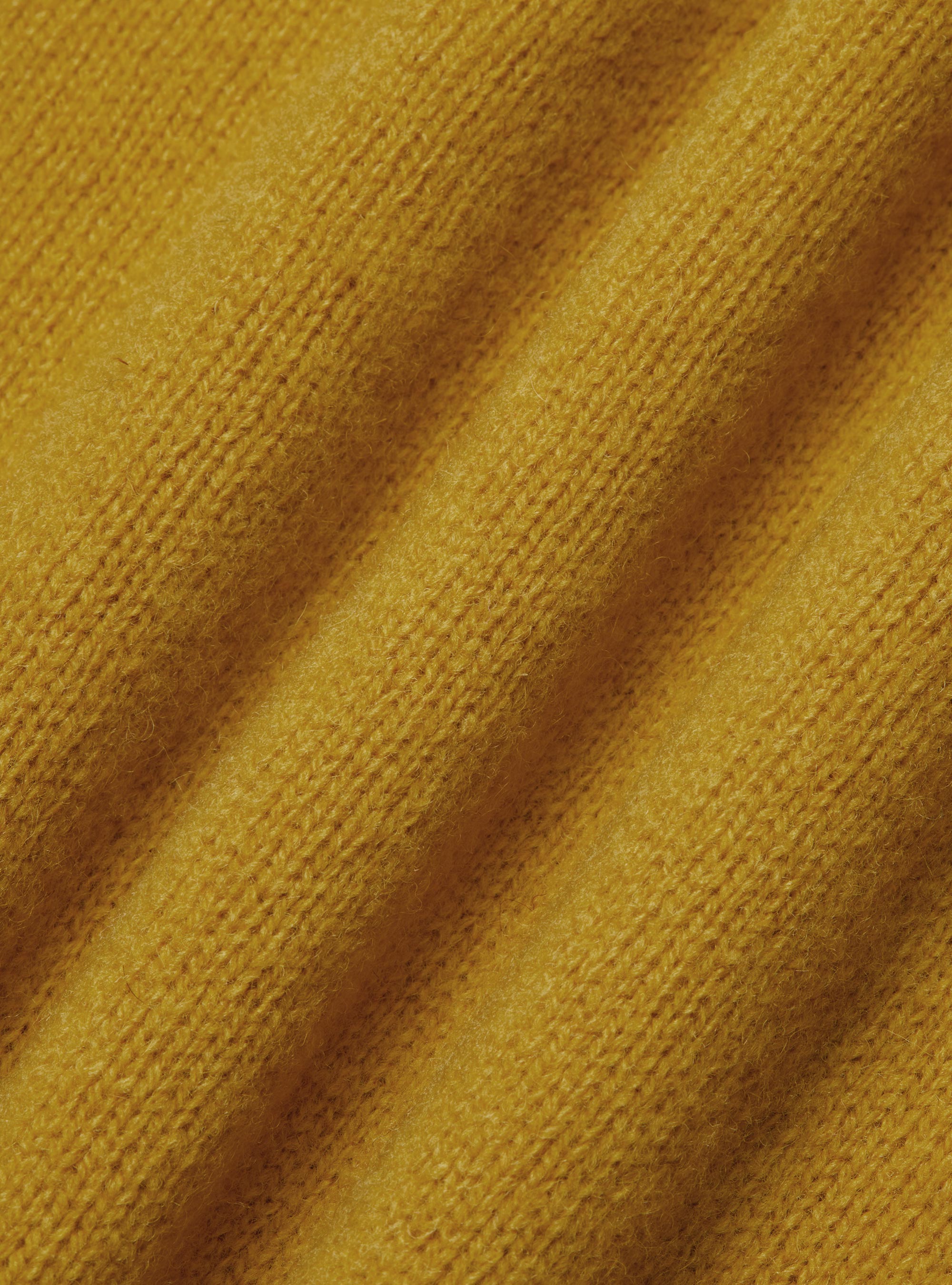 Maglia girocollo in lana shetland, SENAPE 0715C