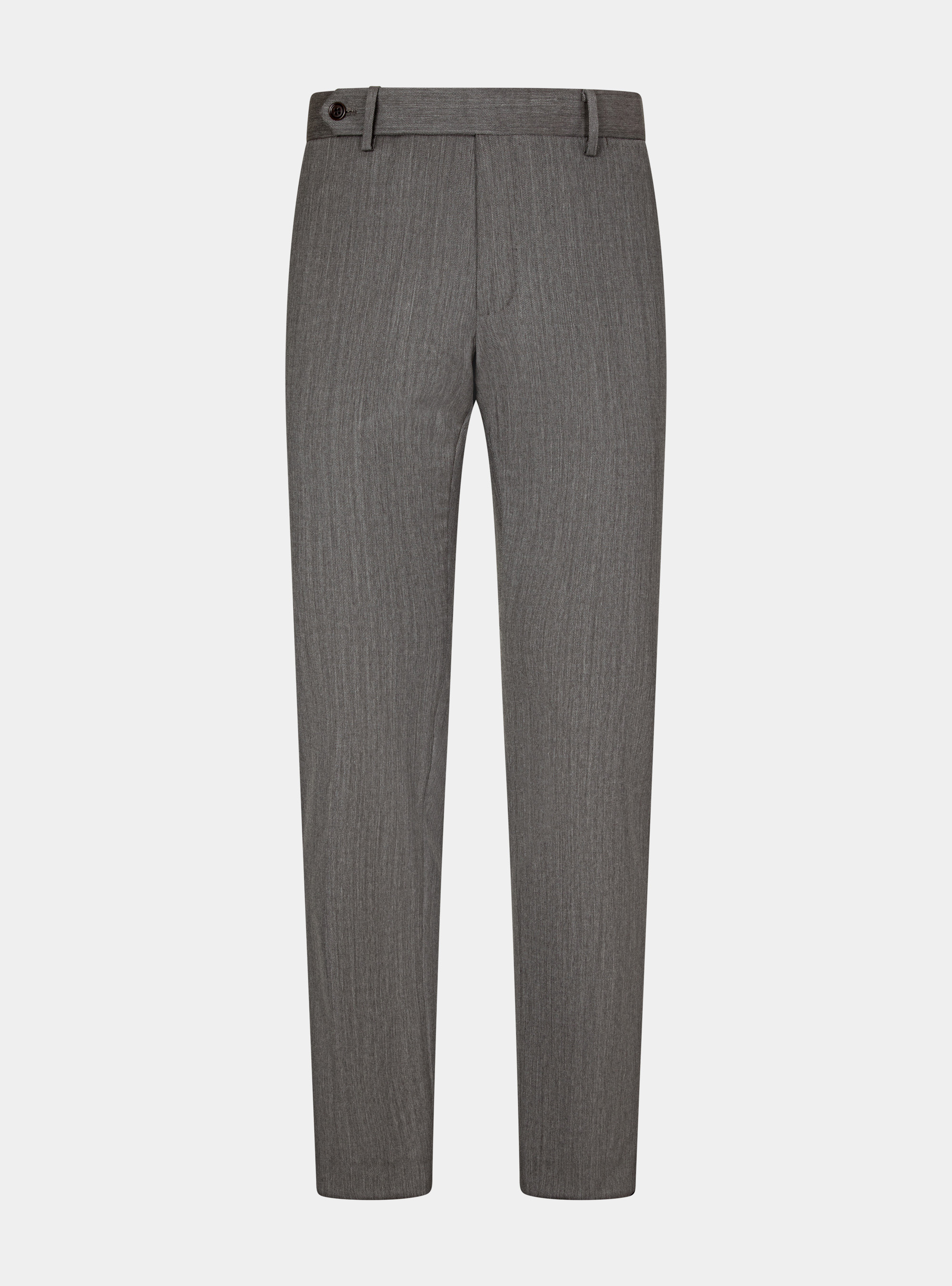 Travel trousers in pure stretch wool, MUD