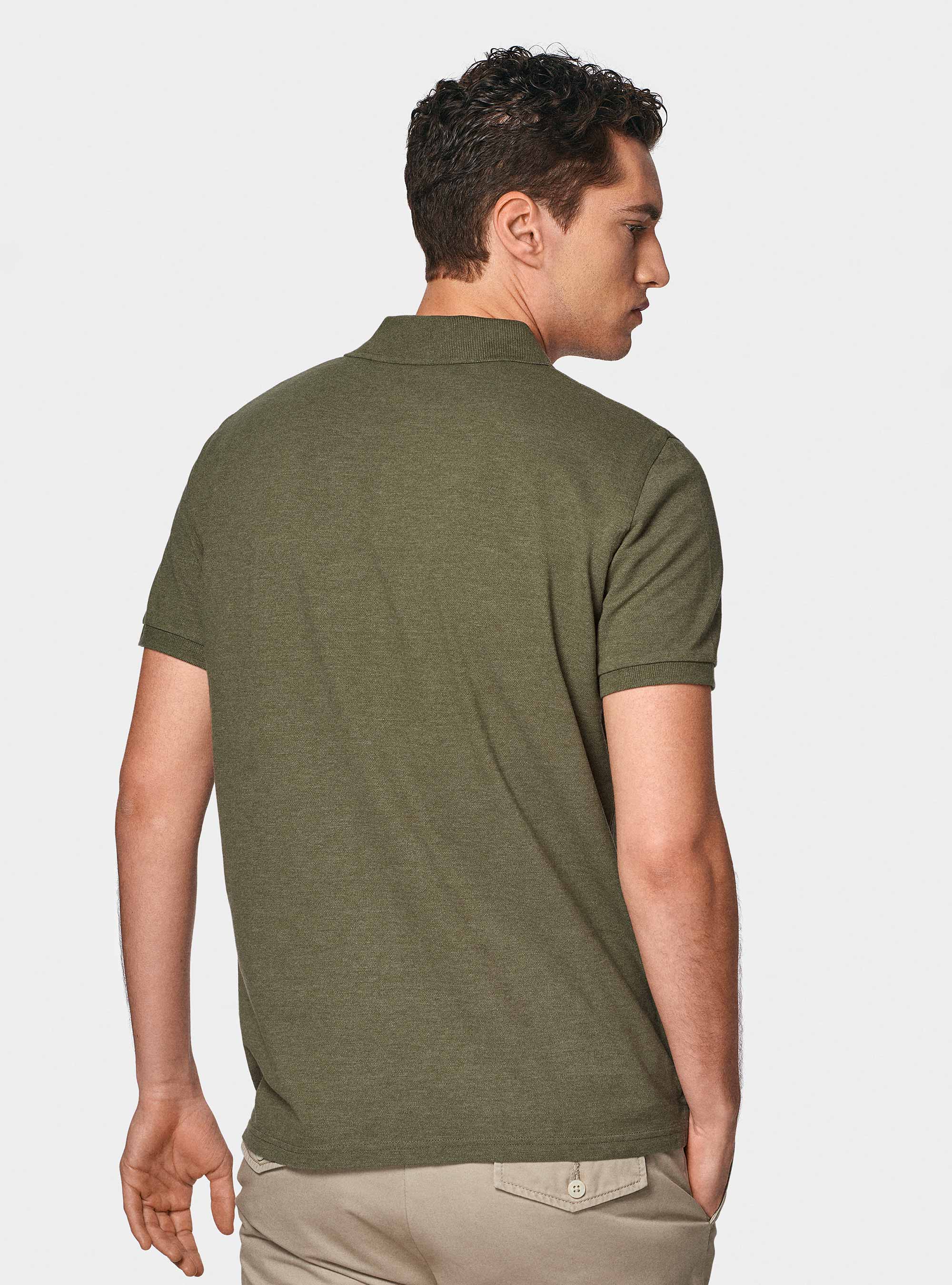 Polo classica in piquet, SALVIA 0602C