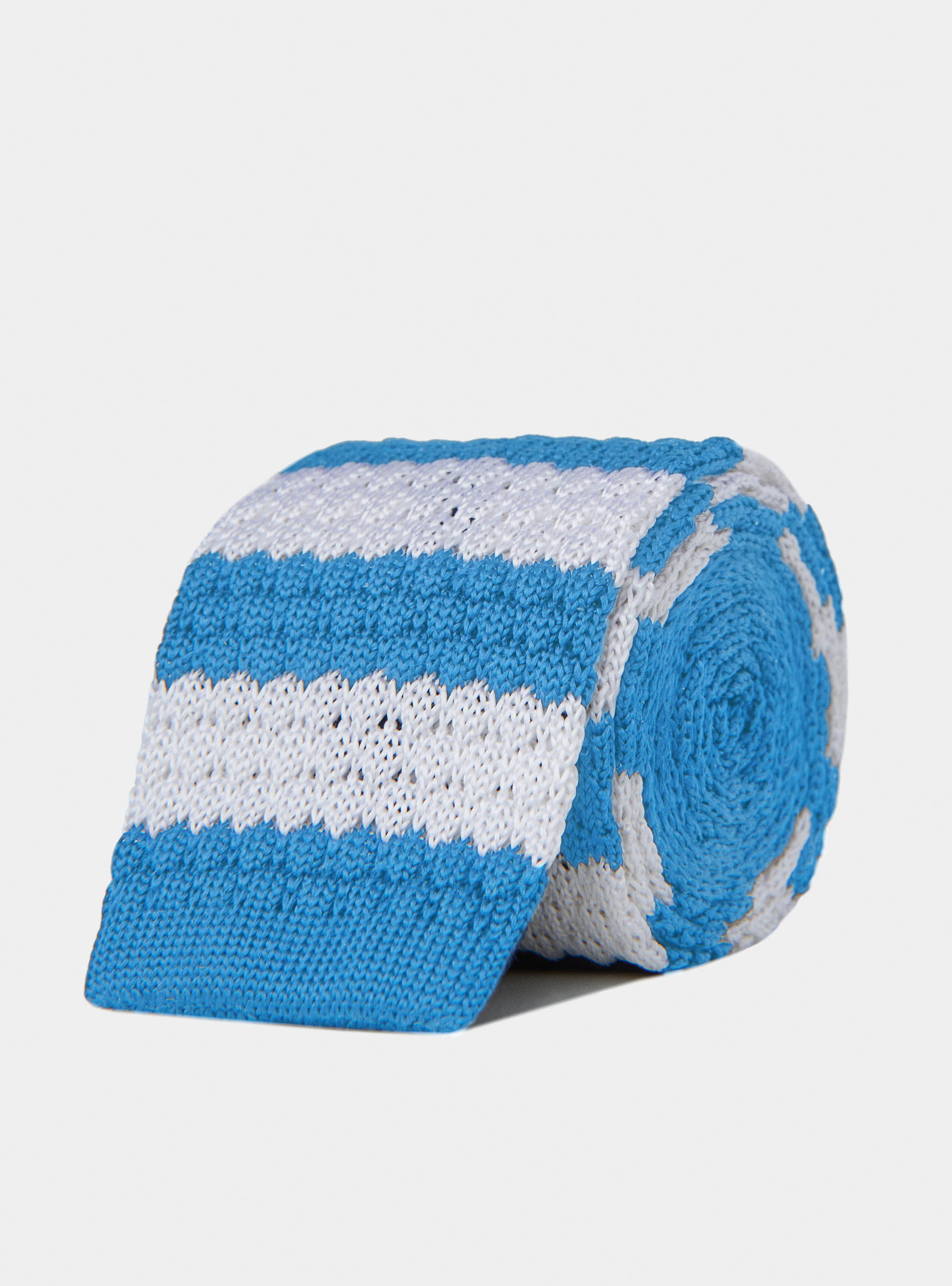 Gutteridge - Cravatta in maglia a righe, Unisex, Azzurro 0278c, Taglia: Unica