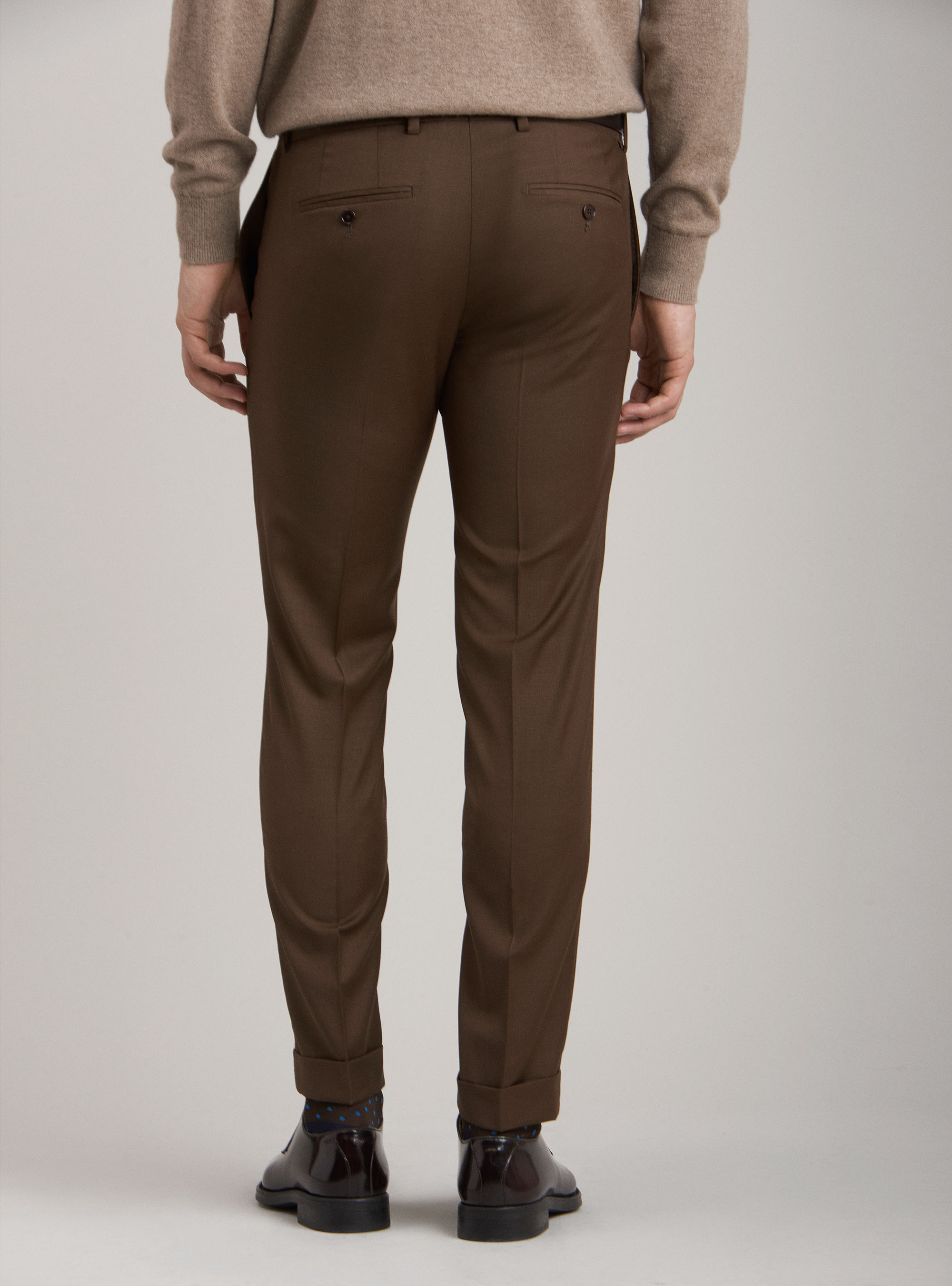Suits Pants in super fine wool 120's, MULTICOLOR