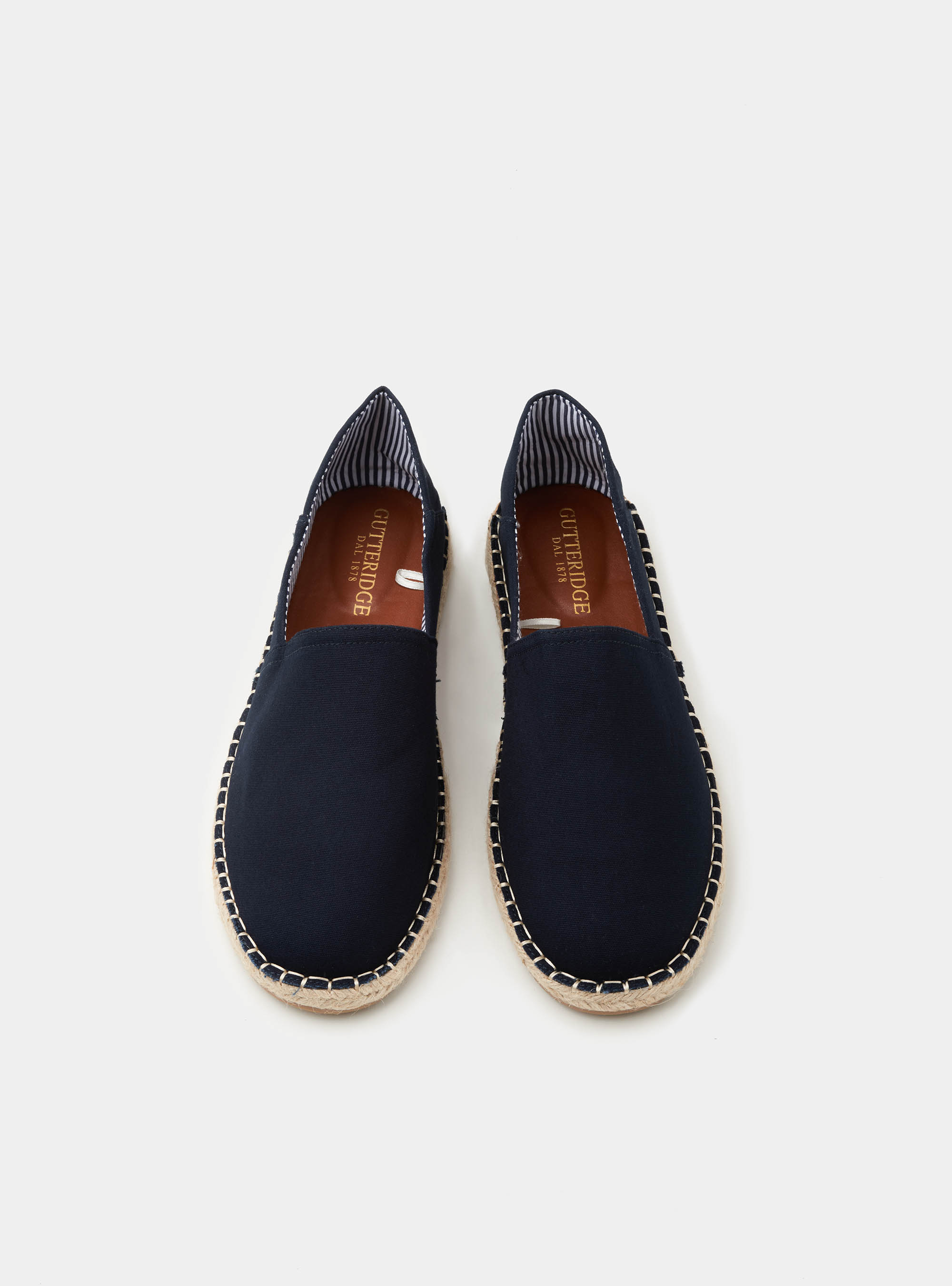 Espadrillas in canvas con logo, BLU NAVY