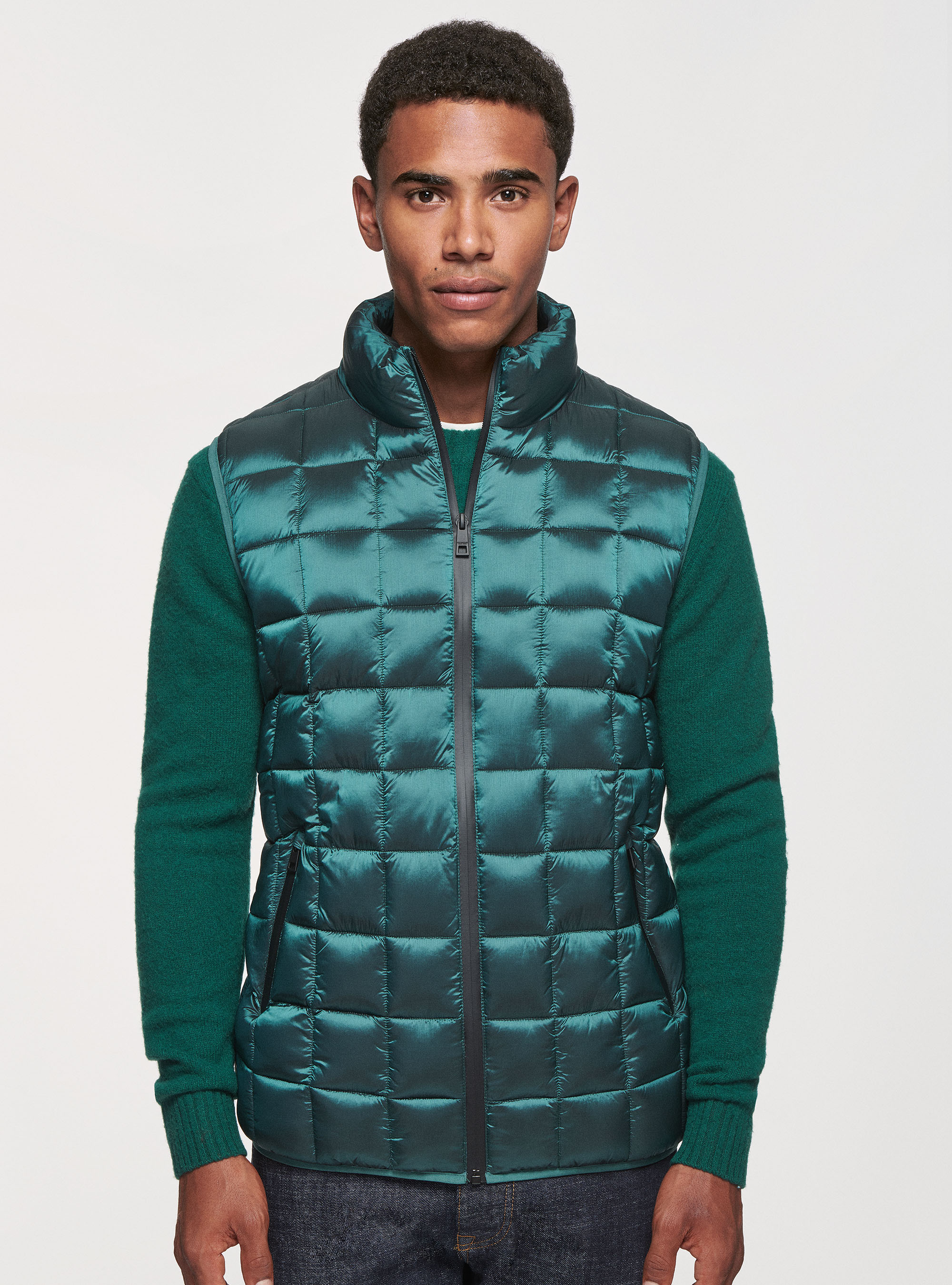 Gutteridge - Smanicato trapuntato con imbottitura riciclata, Unisex, Verde, Taglia: 50