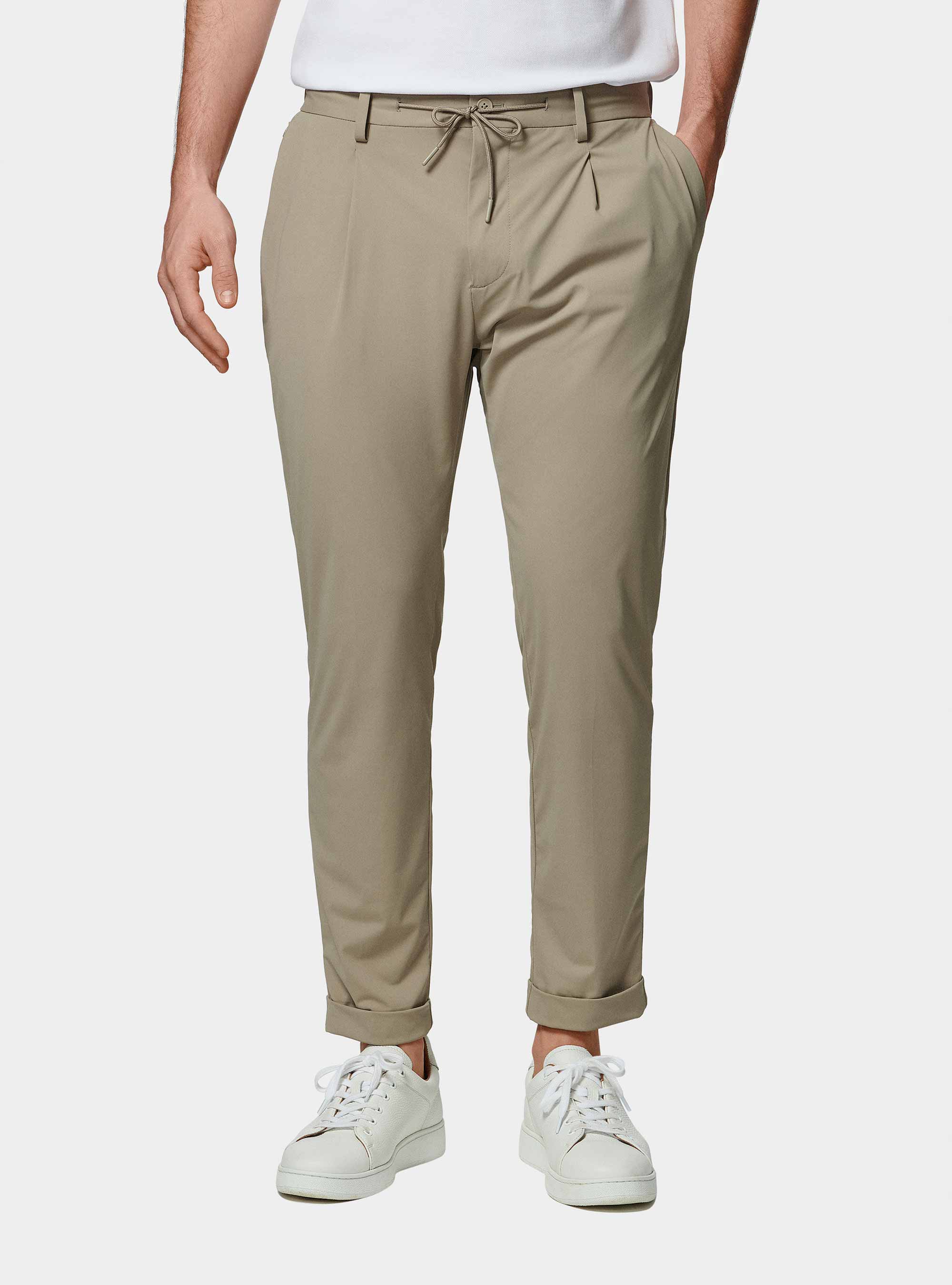 Gutteridge - Pantaloni GT01 in jersey elasticizzato, Unisex, Fango, Taglia: 46