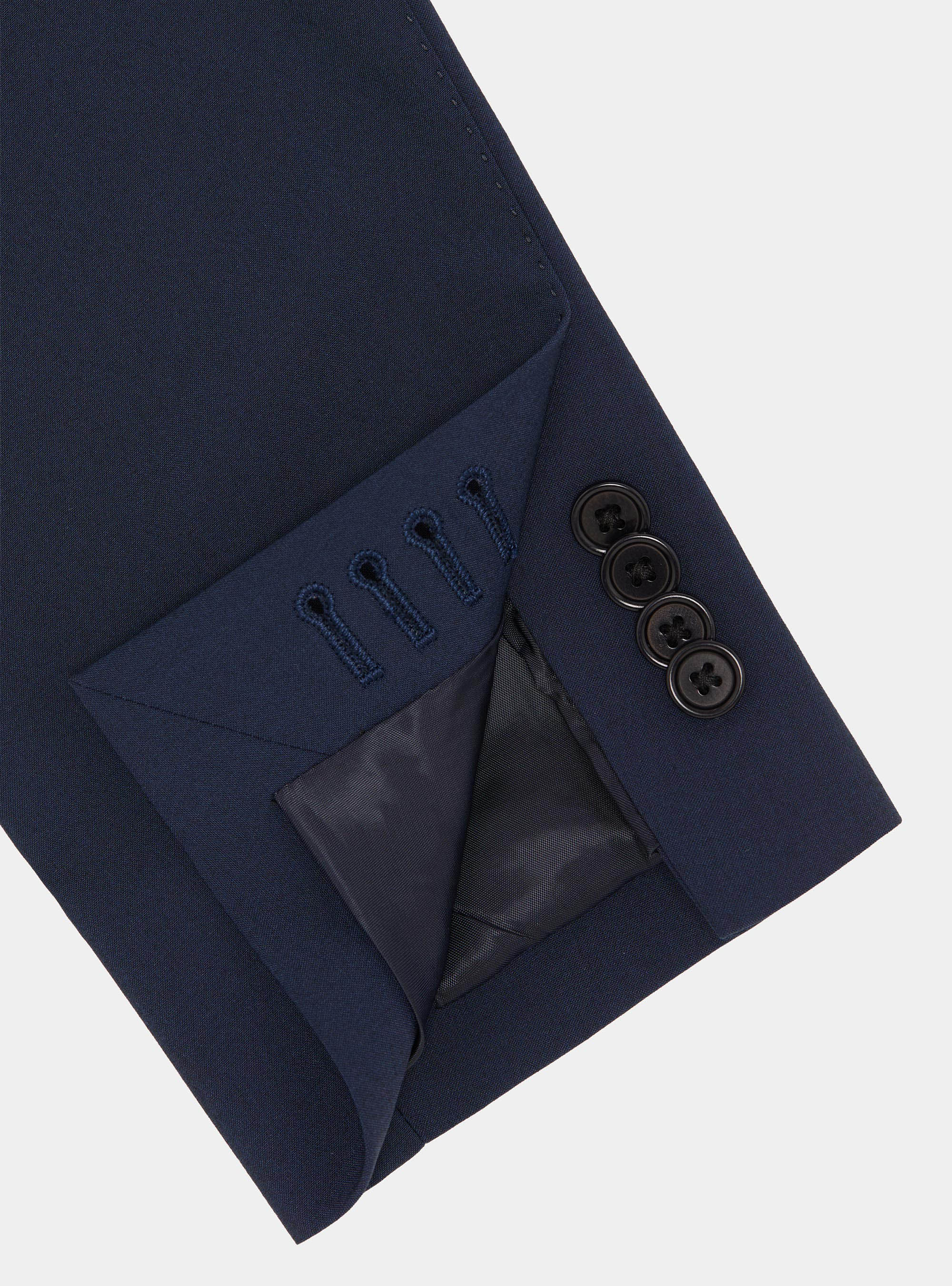 Slim fit suit blazer, NAVY BLUE