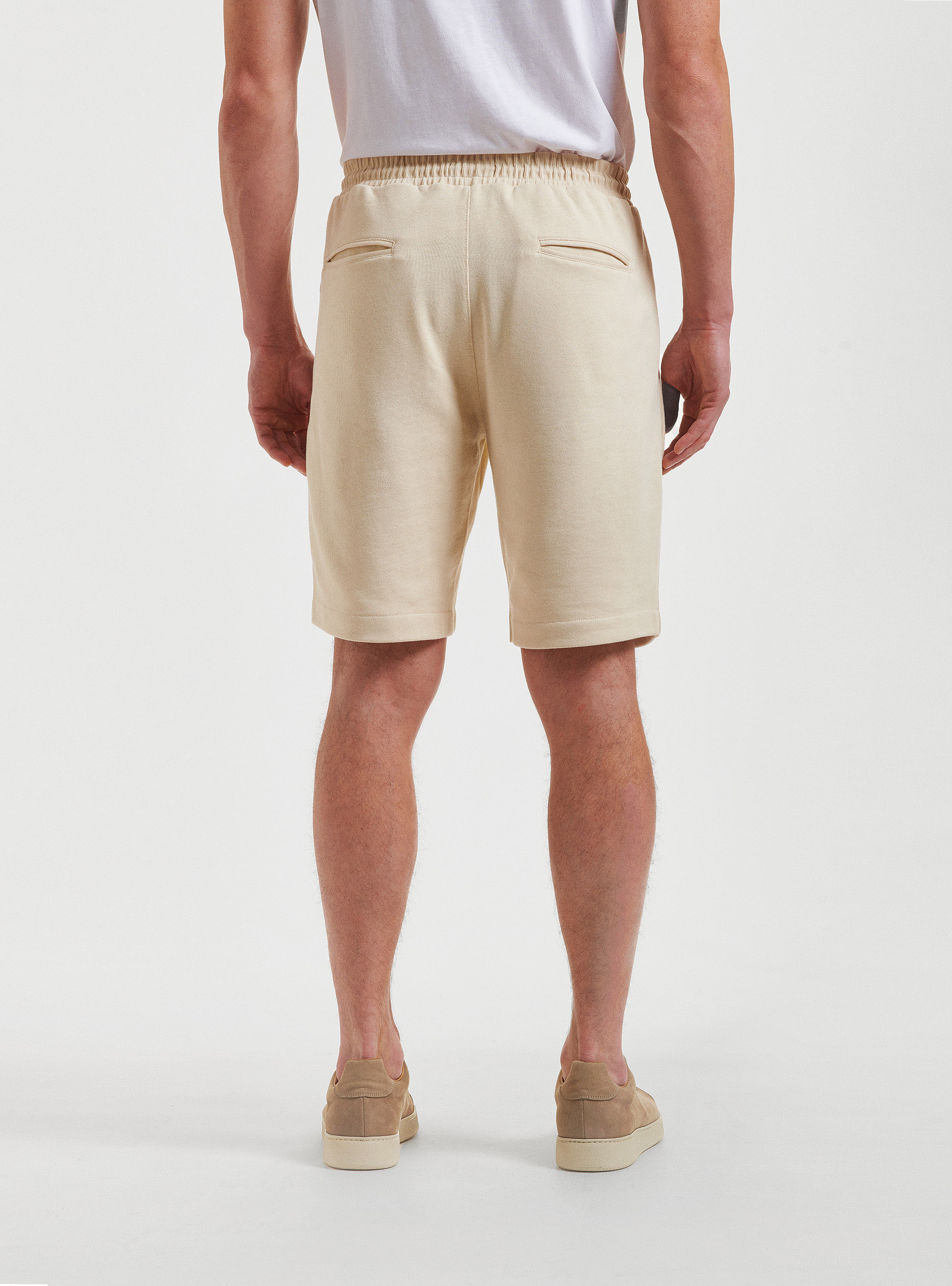 Bermuda in felpa, ECRU