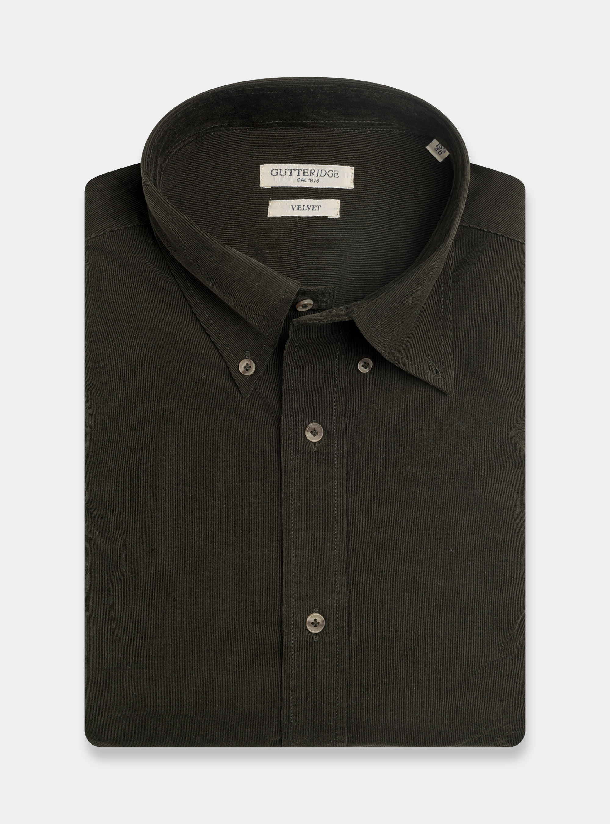 Camicia in velluto a costine, MILITARE 0609C