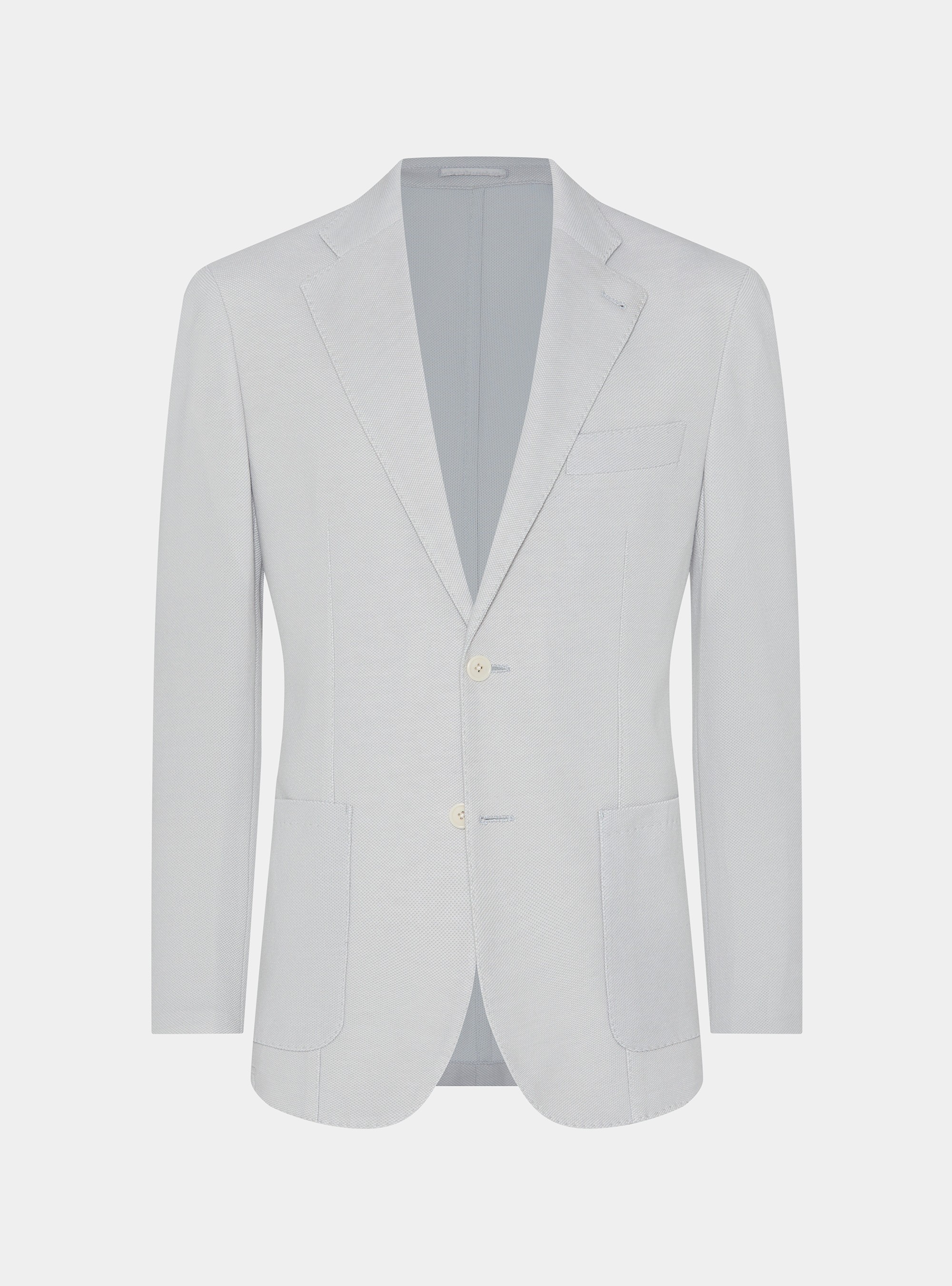 Giacca jersey in misto cotone, GRIGIO CHIARO 0256C