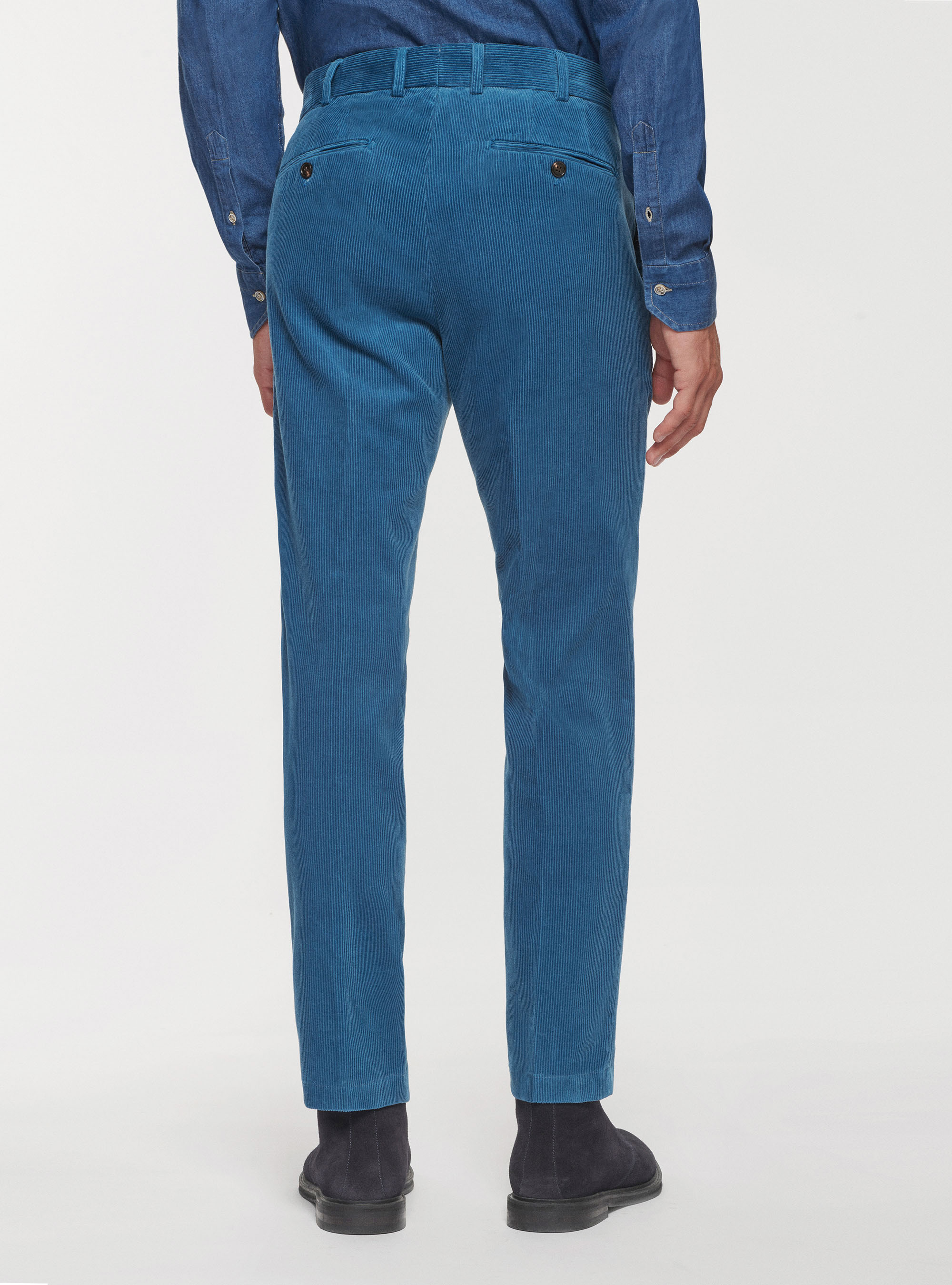 Pantaloni in velluto a coste, 0243C DENIM