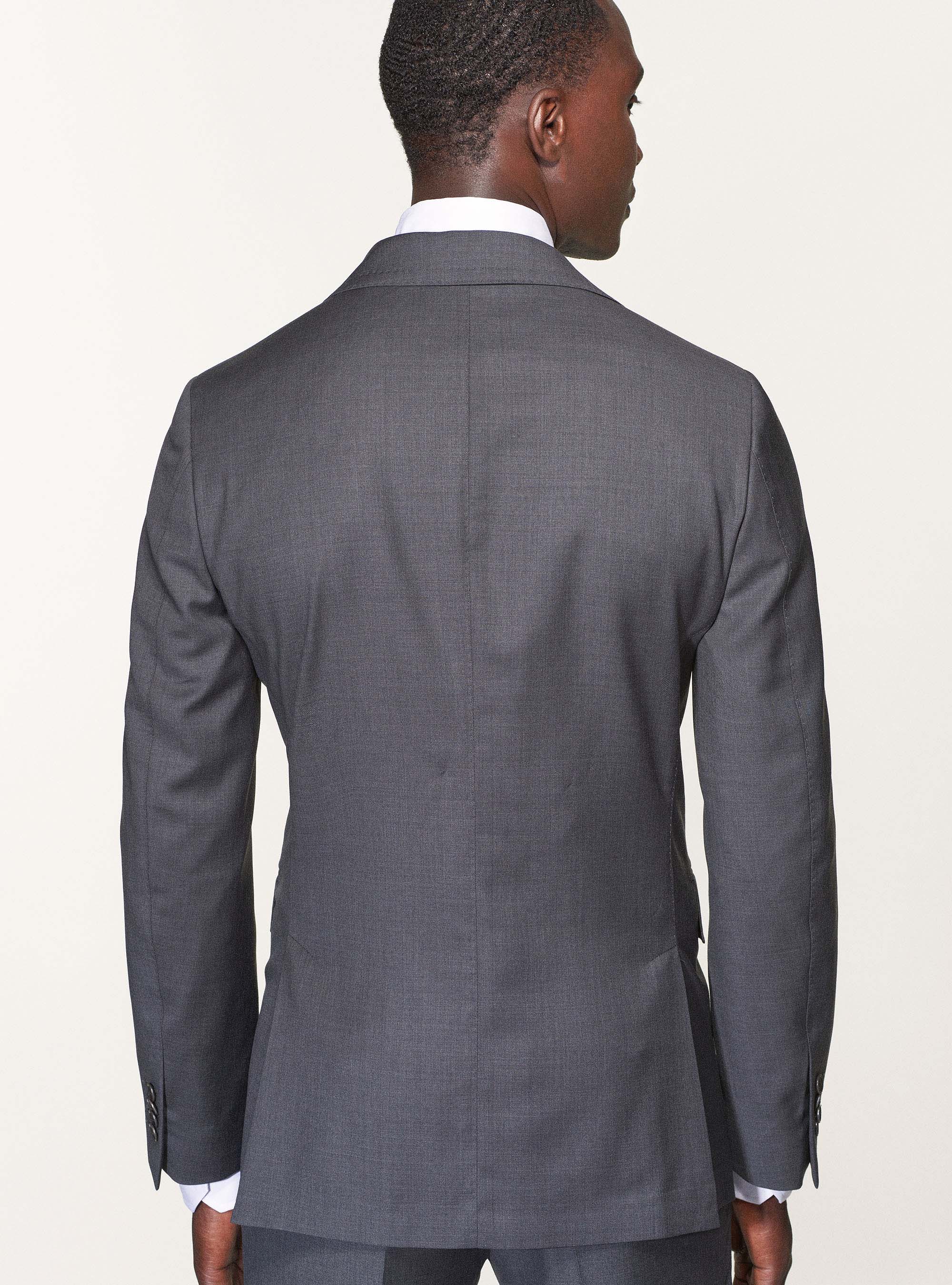 Giacca per abito in pura lana superfine 120's, GRIGIO CHIARO