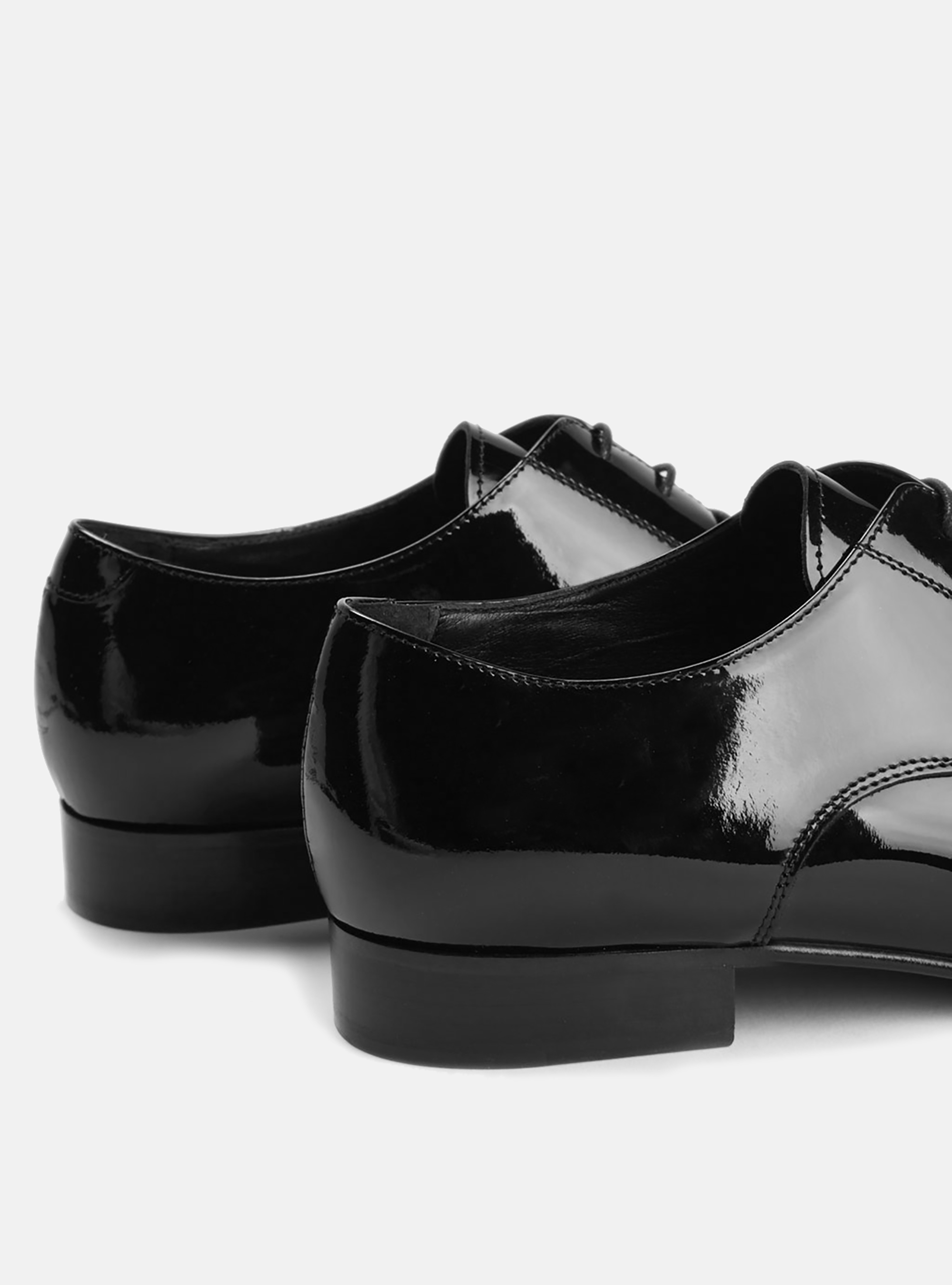 Scarpa in vernice da smoking, BLACK