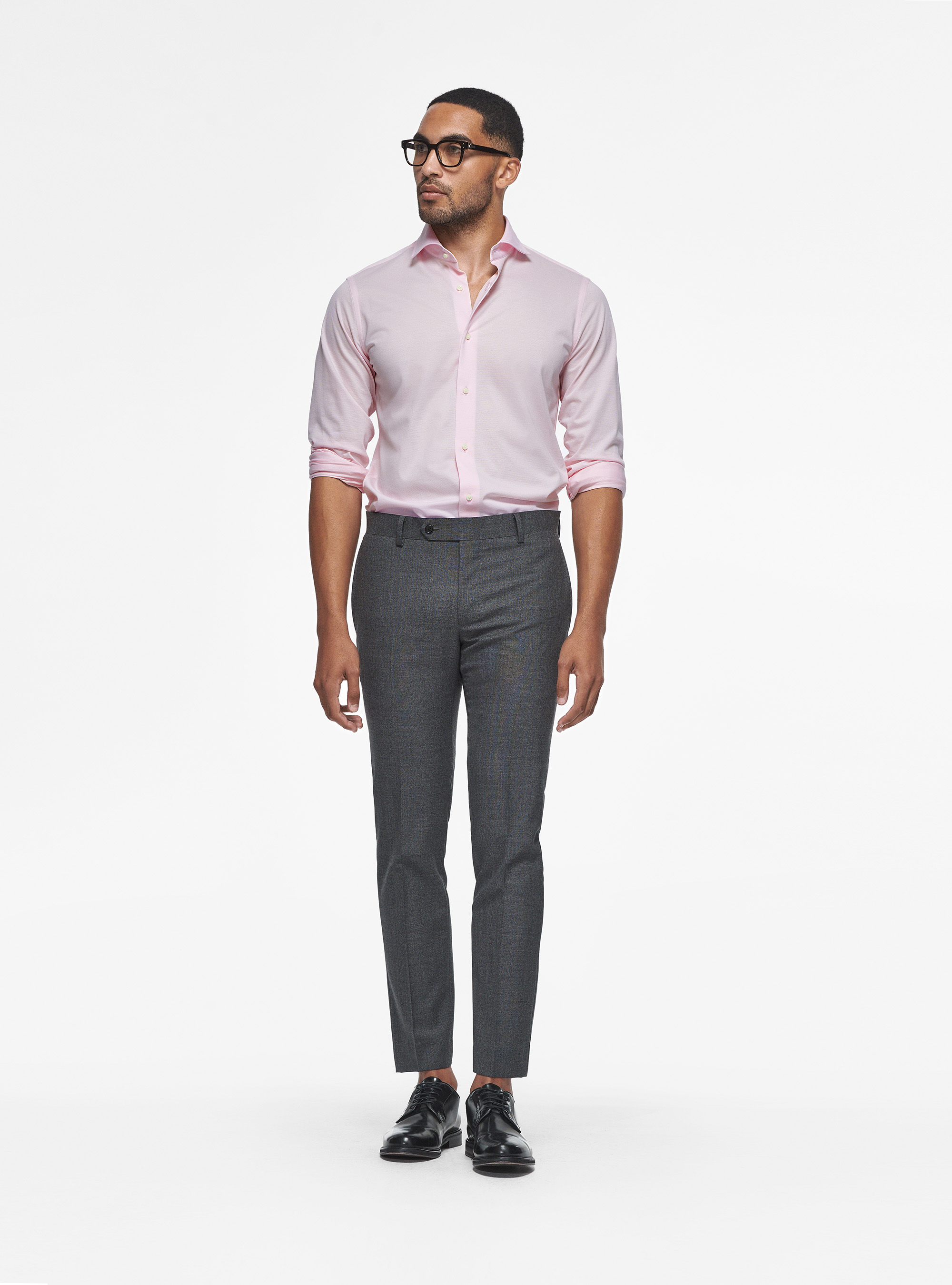 Pantaloni in pura lana Vitale Barberis Canonico, ASFALTO 0112C