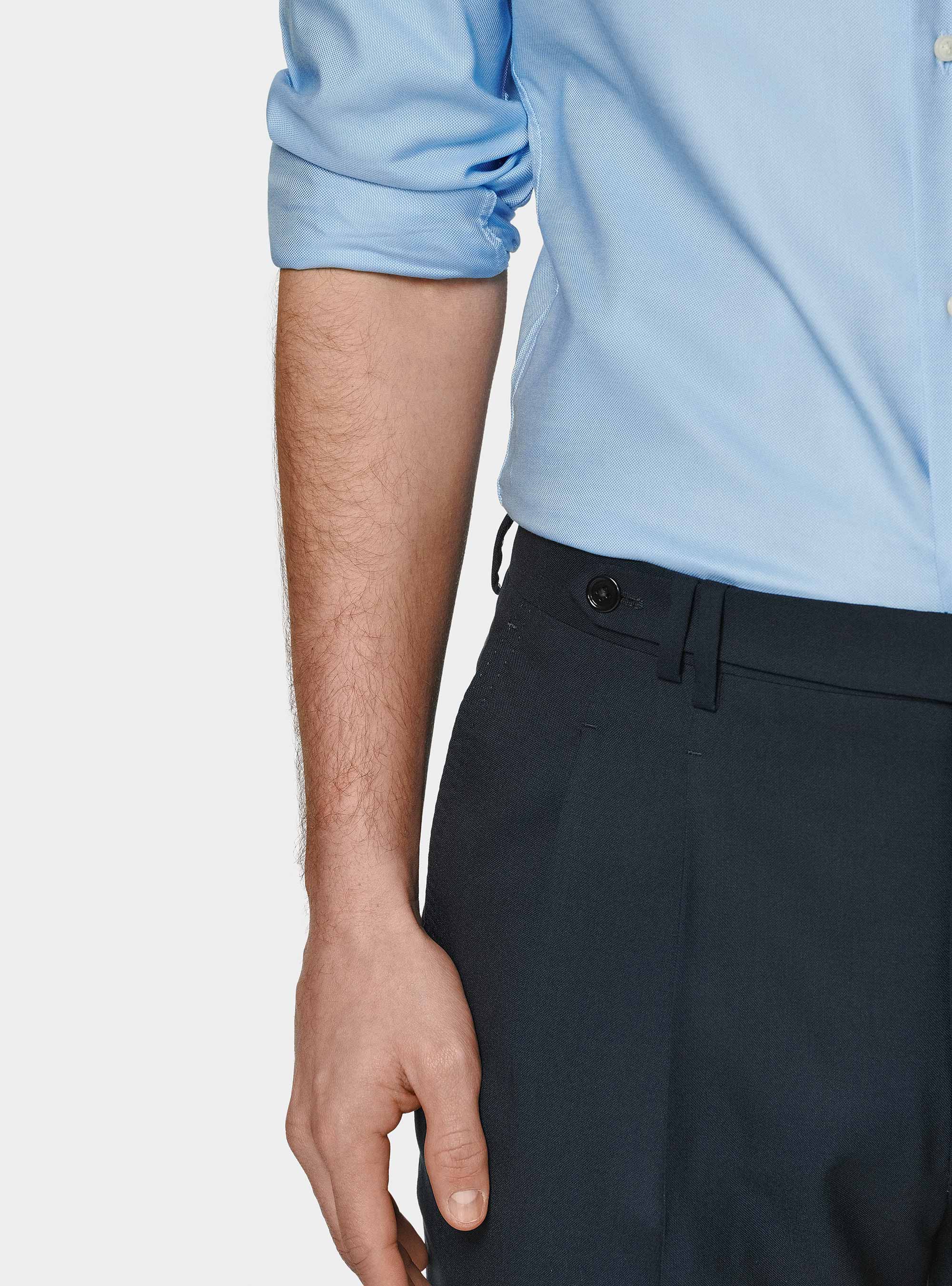 Chemise en coton oxford, BLEU CIEL