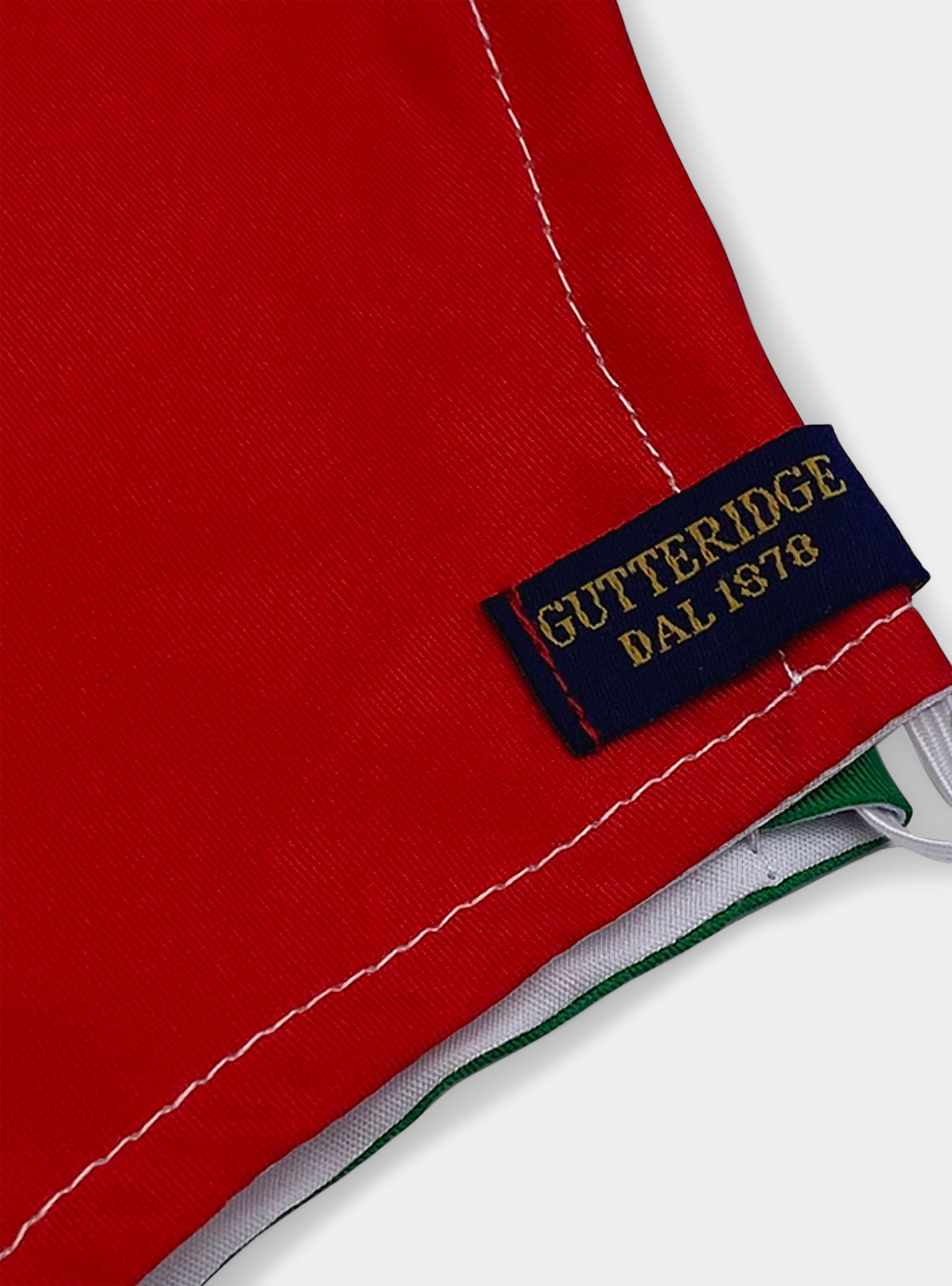 Italian flag mask cover, WHITE