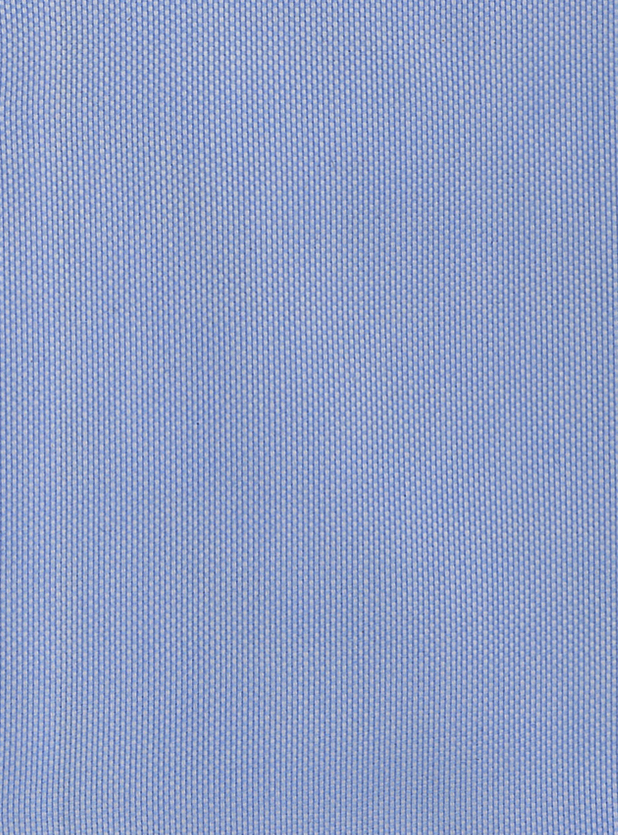 Camicia collo francese semiaperto in oxford, AZZURRO