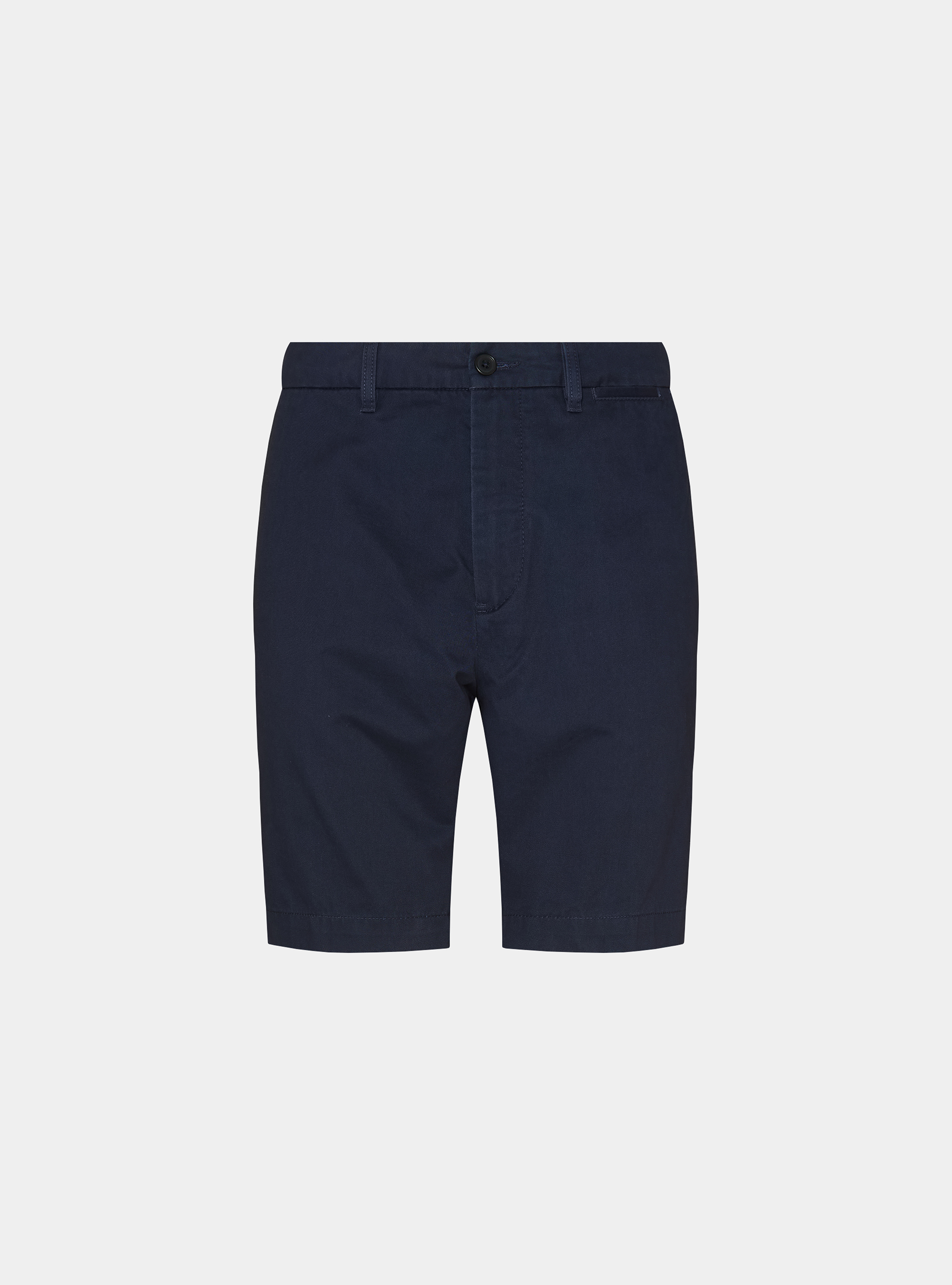 Cotton twill chino Bermuda shorts, NAVY BLUE