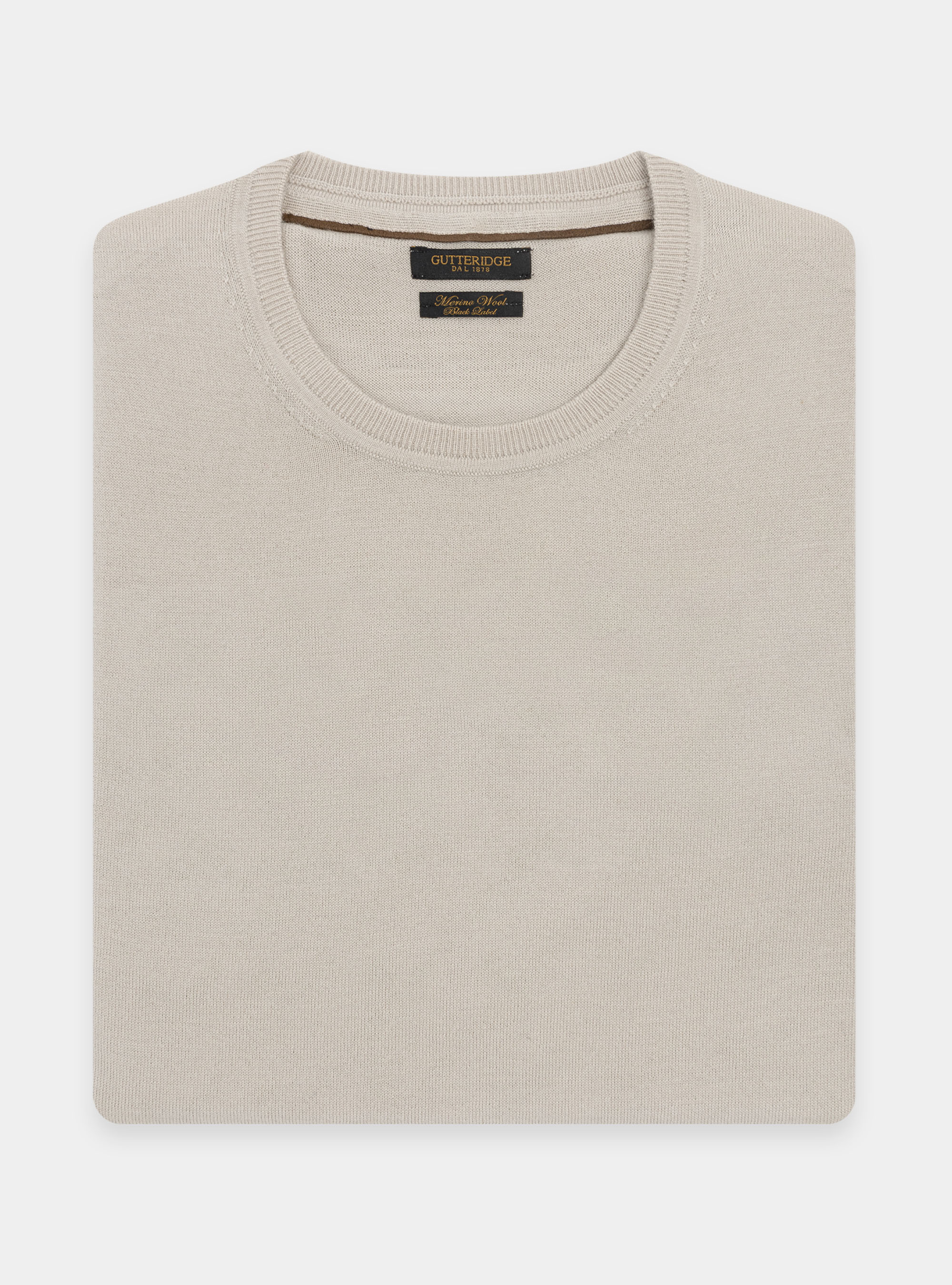 Pure merino wool sweater, ECRU