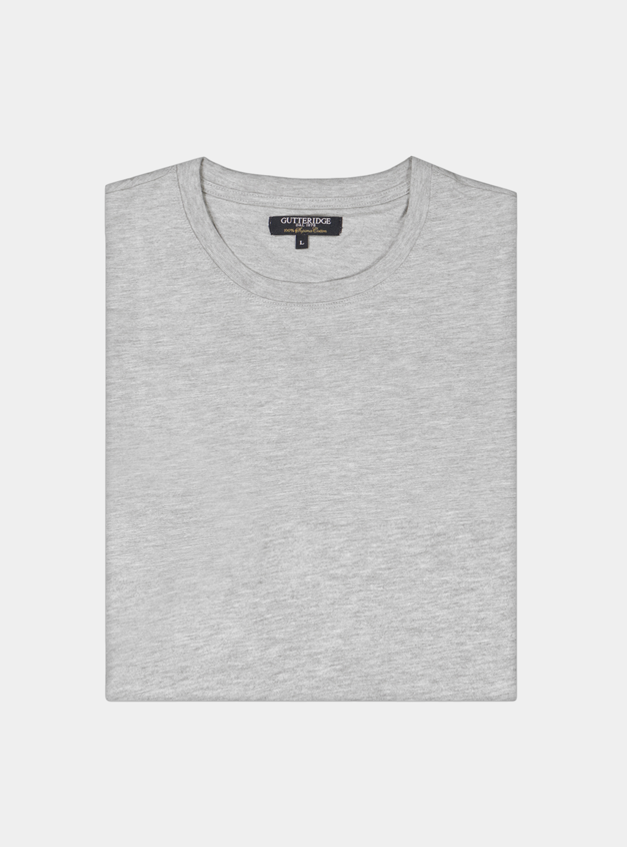 Camiseta lisa de algodón, GRIS MARENGO