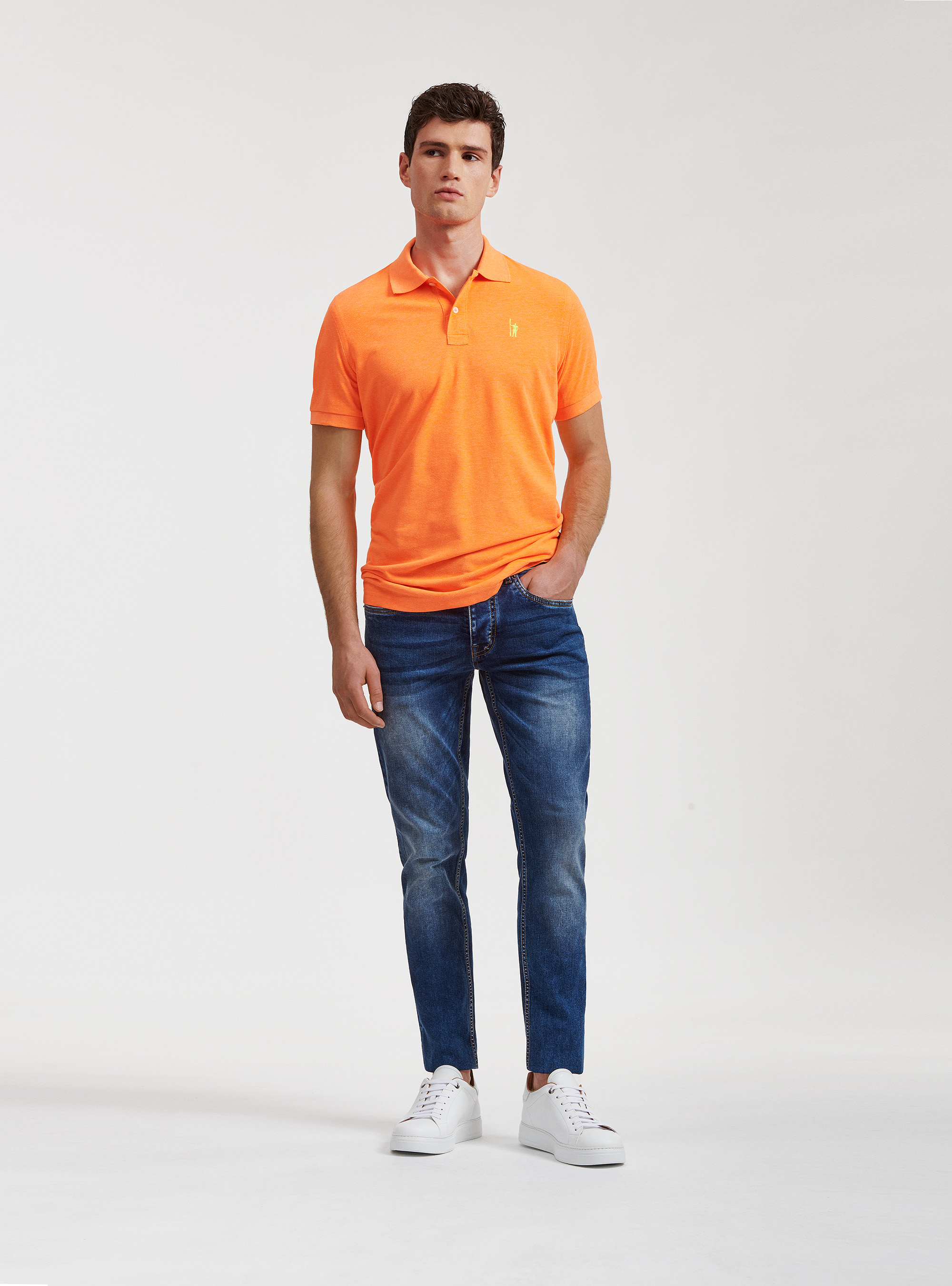 Embroidery Polo Sweatshirt
