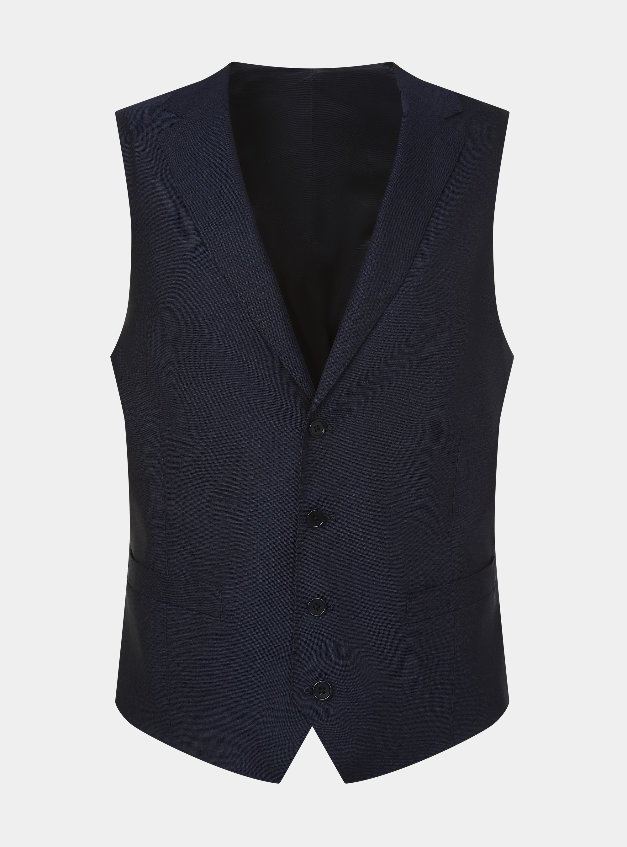 Chaleco de pura lana Vitale Barberis Canonico, AZUL MARINO