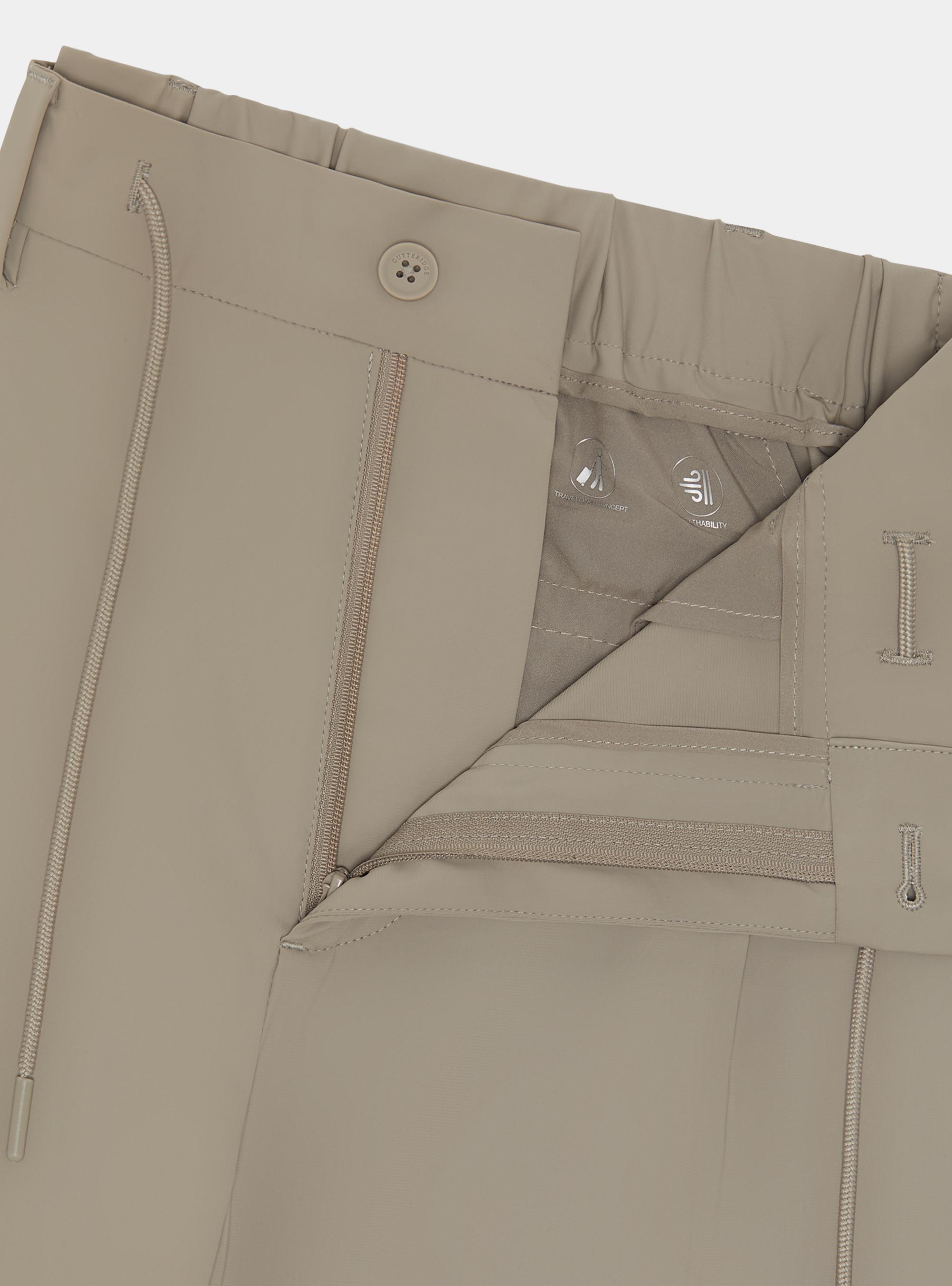 GT01 trousers in stretch jersey, MUD