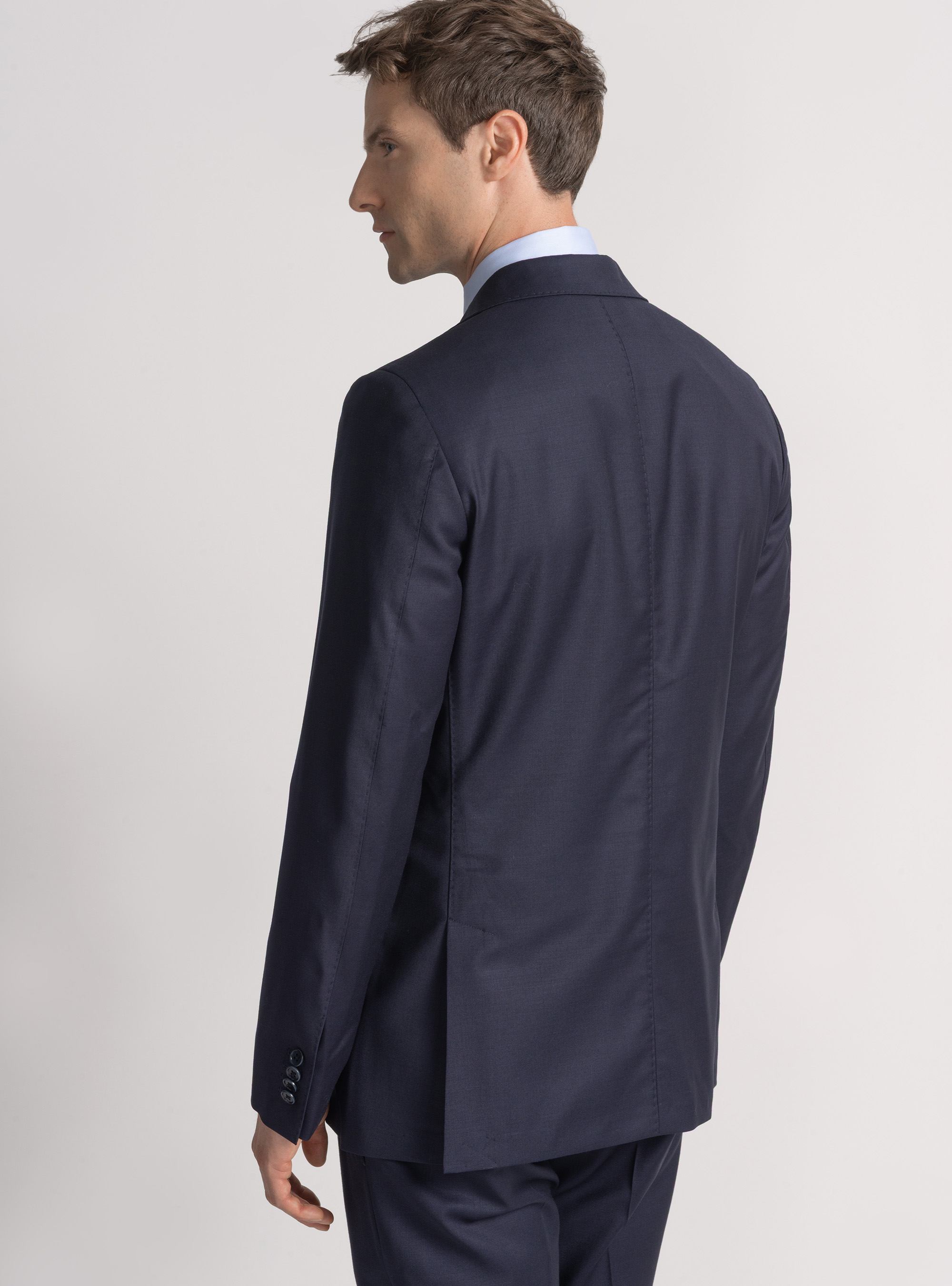 Americana para traje de pura lana superfina 120's, AZUL MARINO