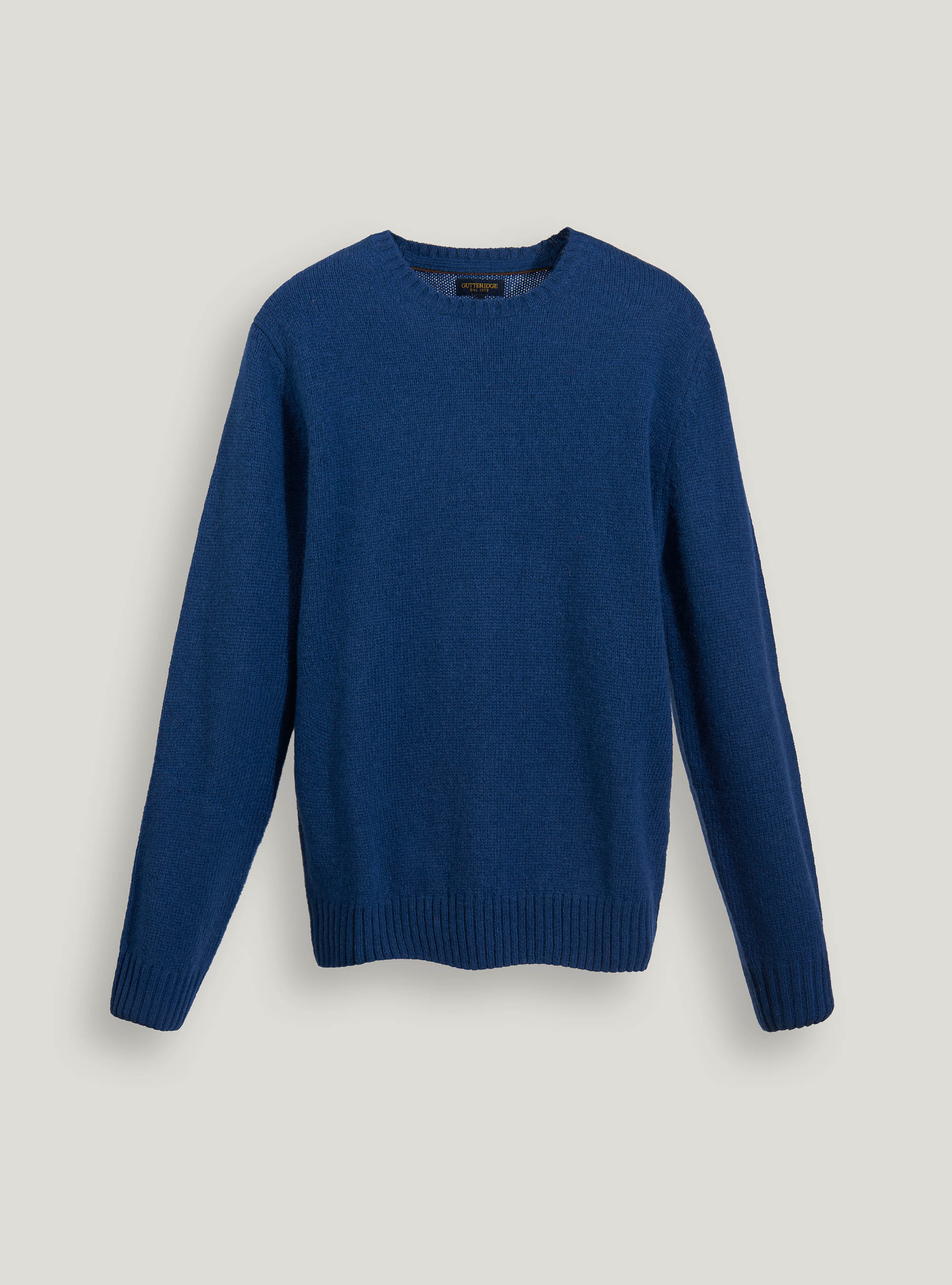 Maglia girocollo 100% lana shetland, BASALTO