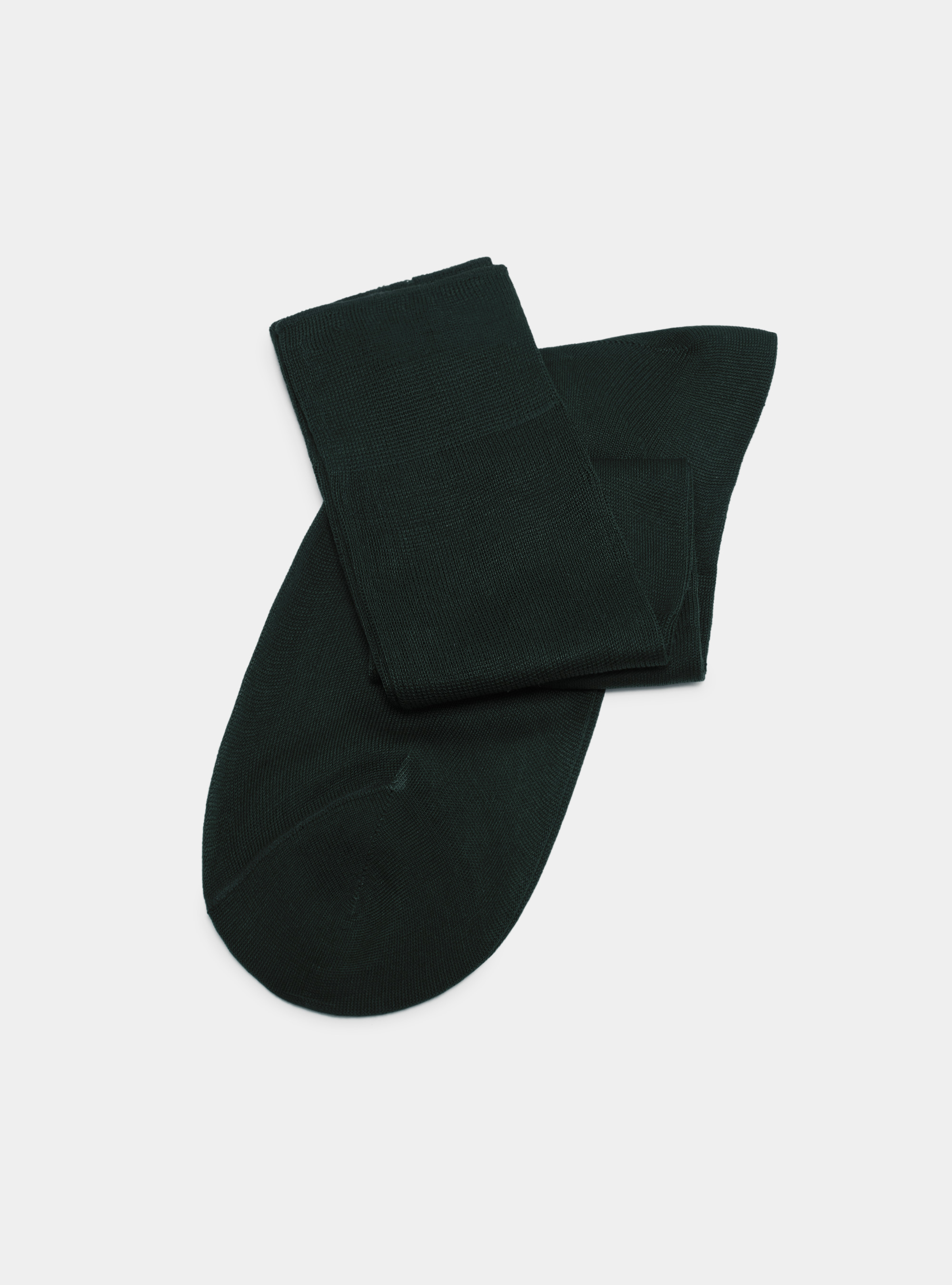 Lisle thread long socks, GREEN