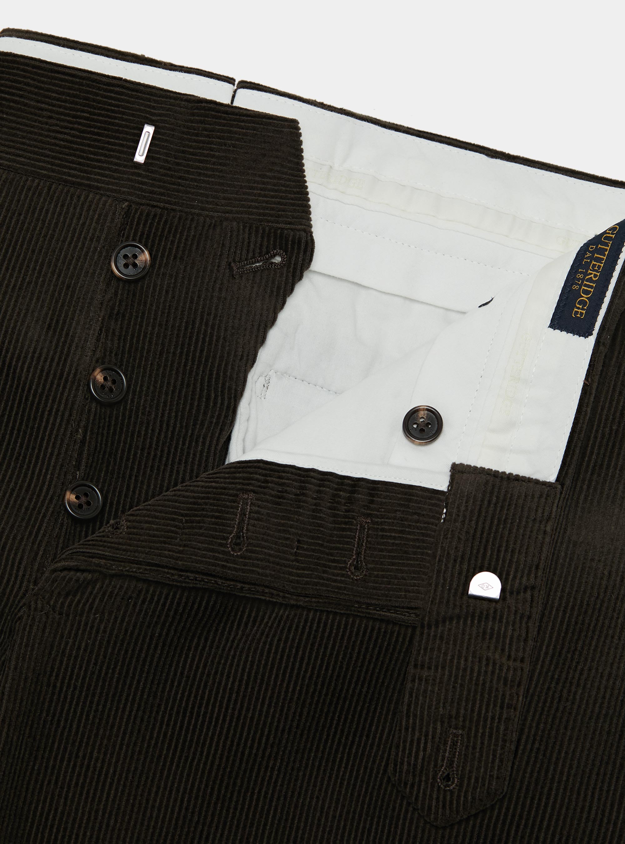 Pantaloni in velluto, MARRONE