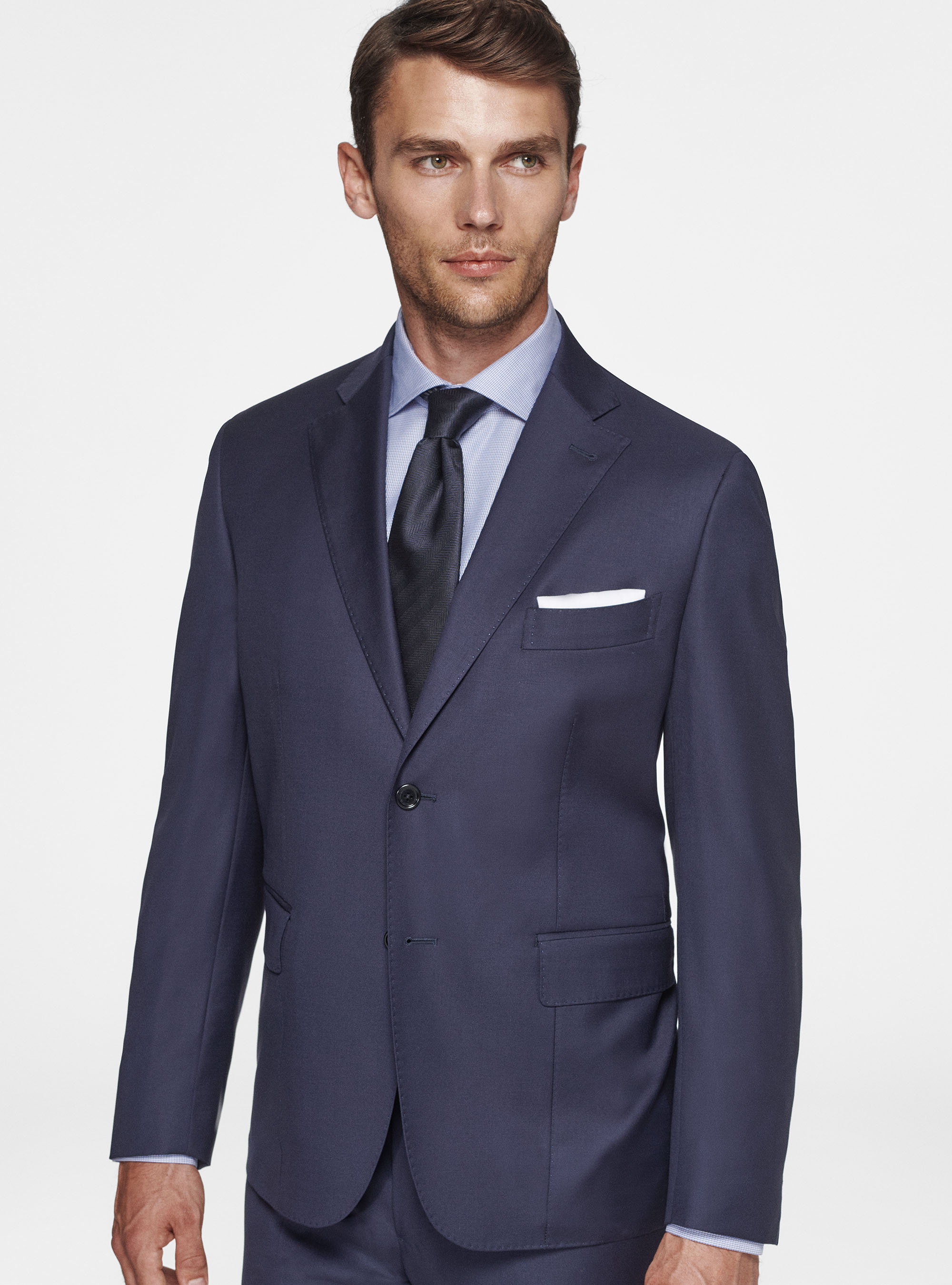 Giacca drop 4 in pura lana Vitale Barberis Canonico