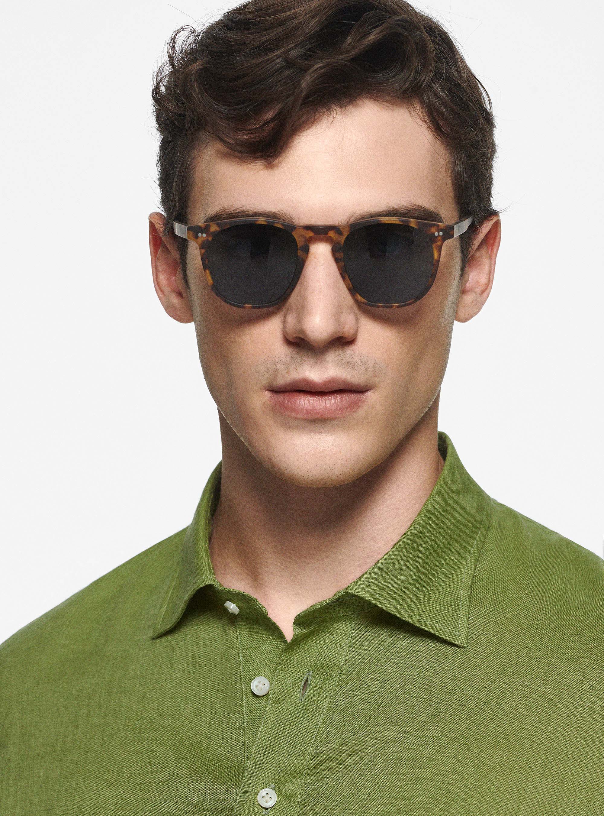 Pure linen polo shirt, VERDE PISTACCHIO 0616C
