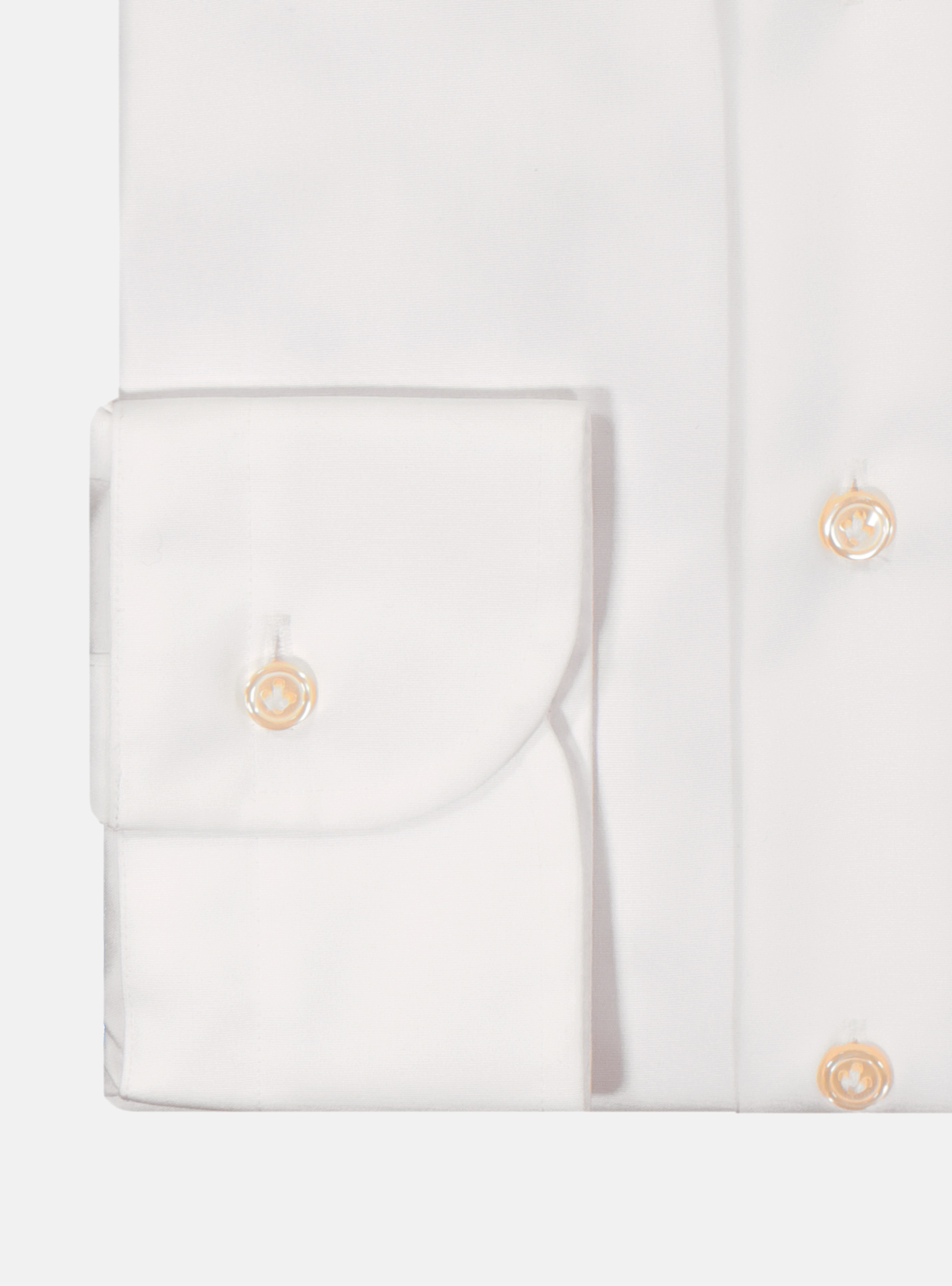 Camicia comfort fit classica in cotone fil a fil no iron, BIANCO