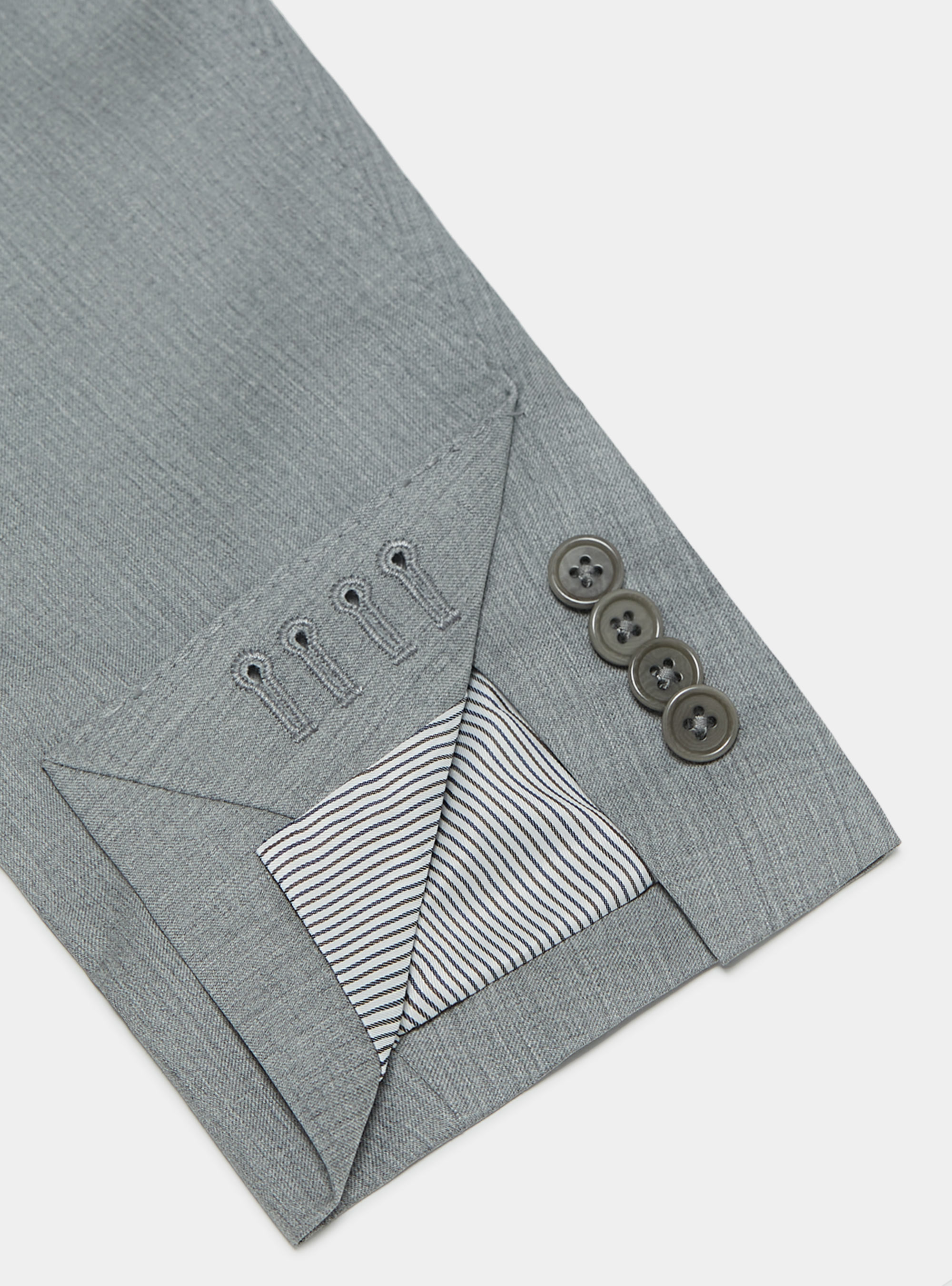 Giacca in pura lana superfine 110's, GRIGIO CHIARO MELANGE