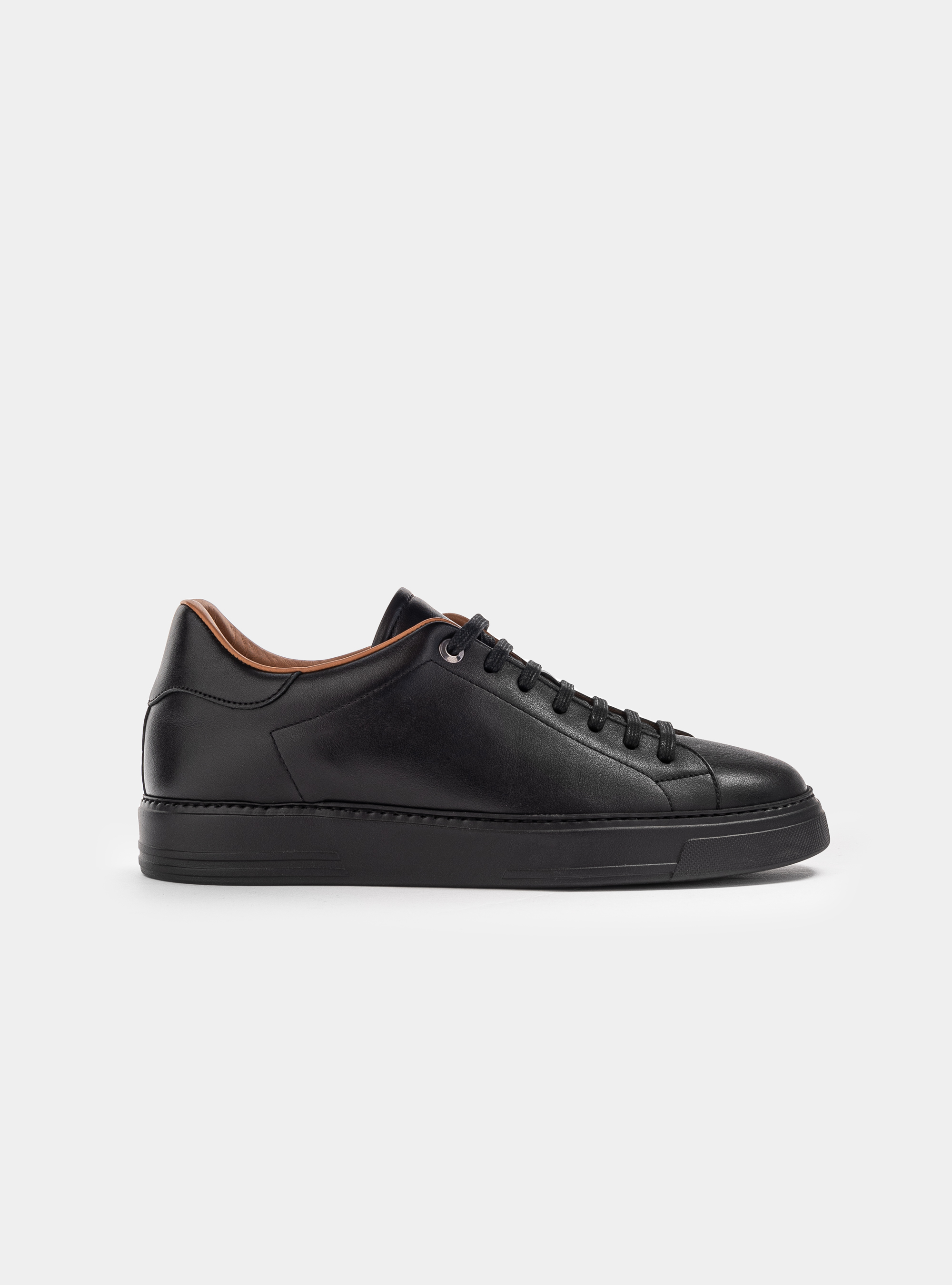 Sneakers in pelle, NERO