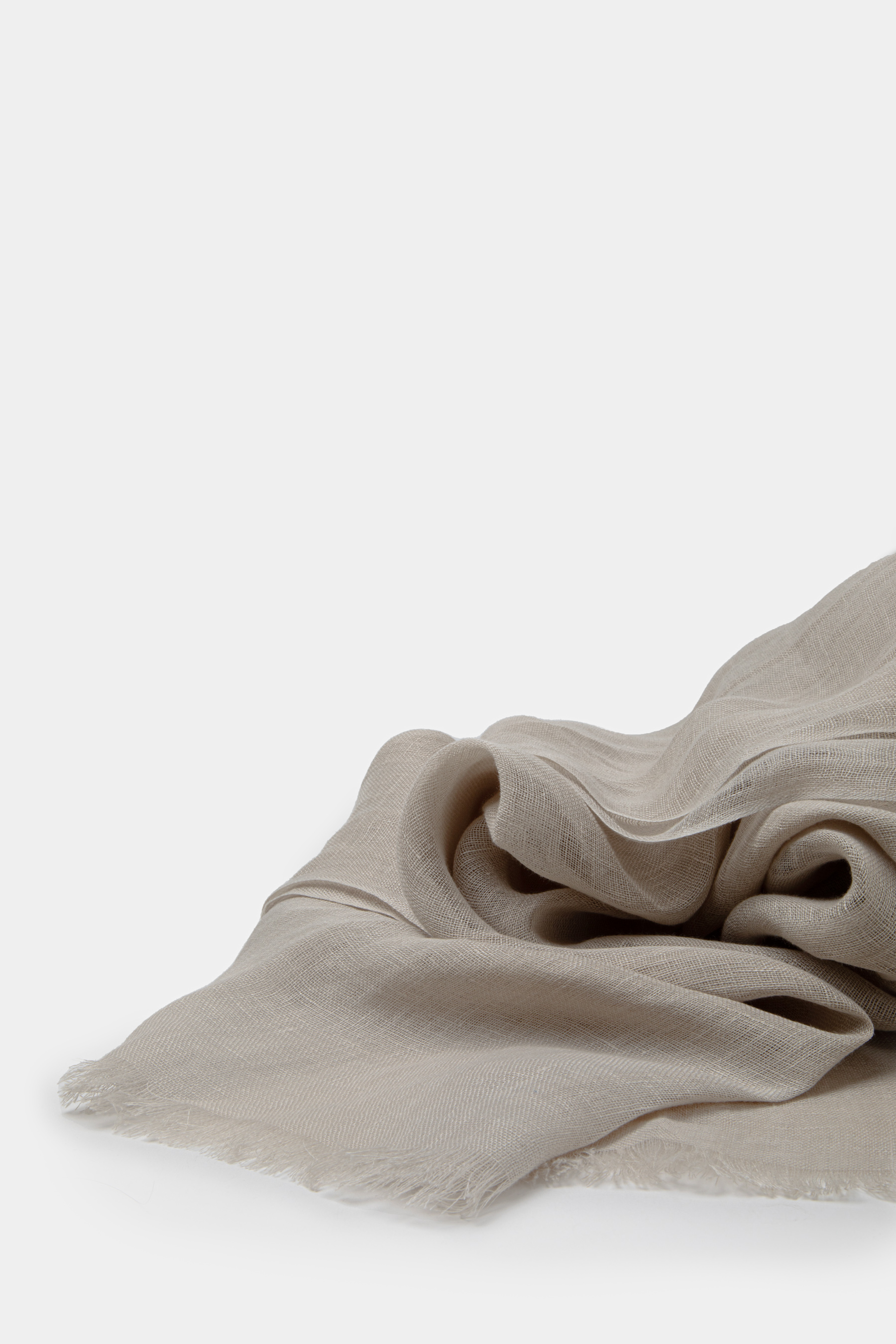 Sciarpa in lino tinta unita, SABBIA