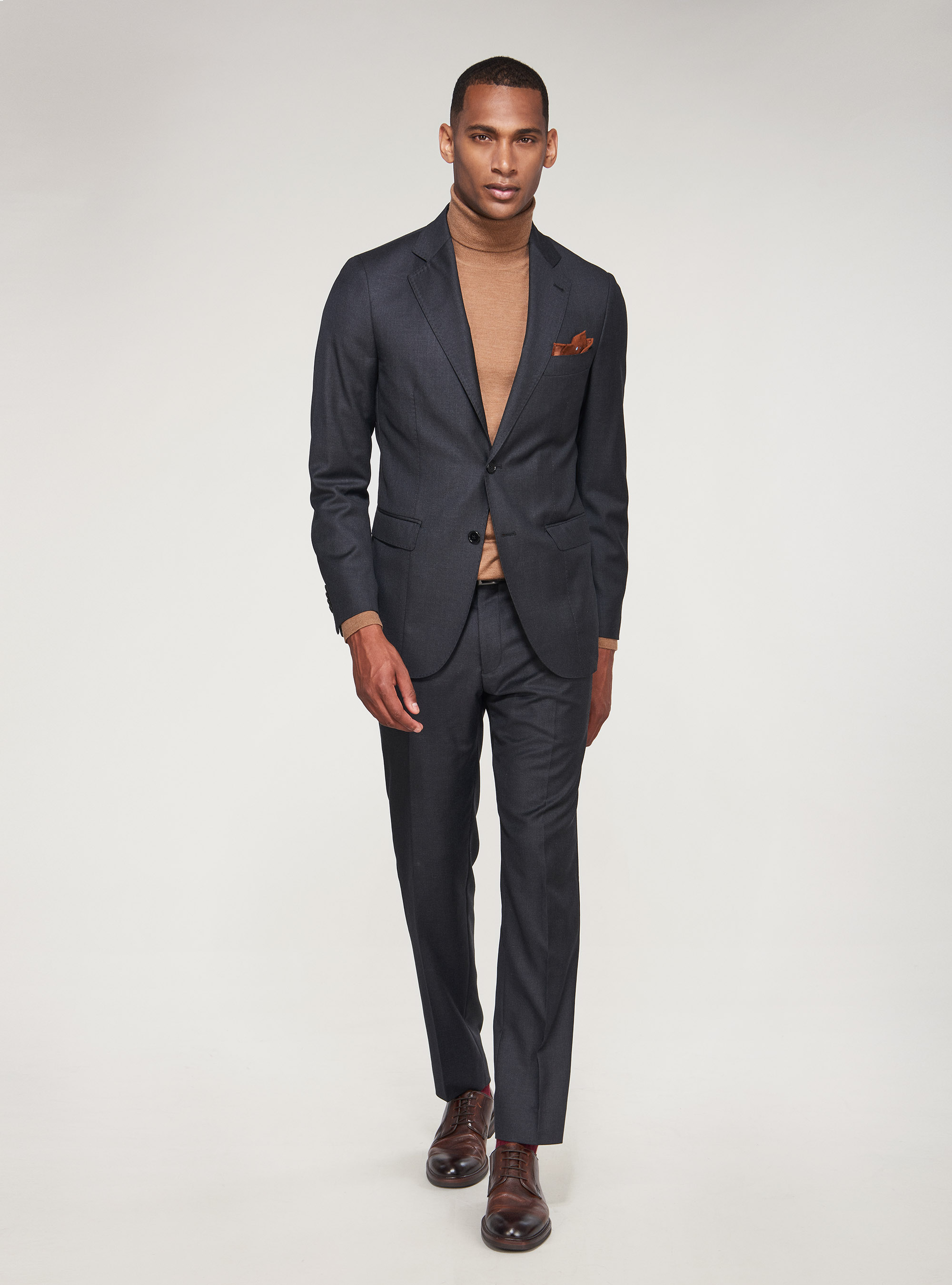 S110's Anzugjacke aus reiner Wolle, ASFALTO 0115C